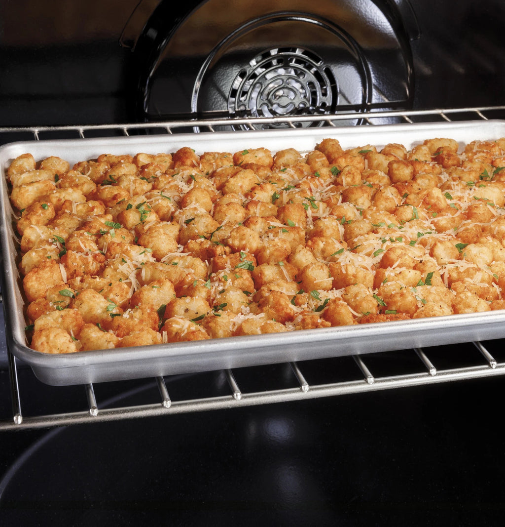 Profile 30-In 5 Burners 5.3-Cu Ft , Air Fry Convection Oven Slide-In Single Induction Ran ( Finrprint Resistant Stainless Steel )