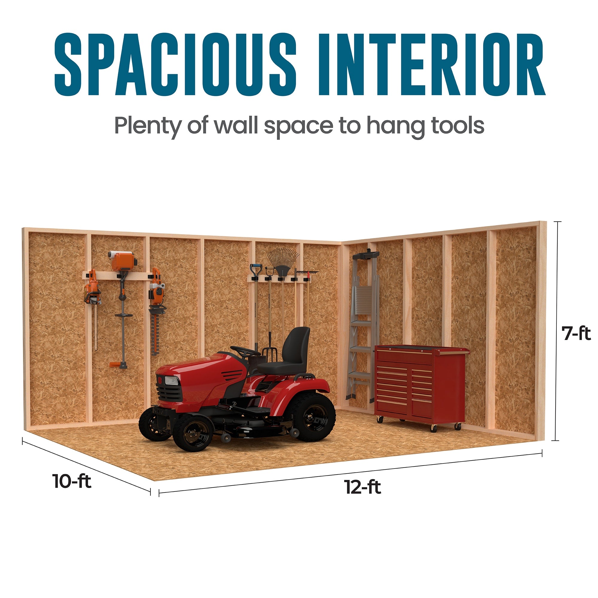 Summerhill 10-Ft X 12-Ft Wood Outdoor Storage Shed (Floor Included)