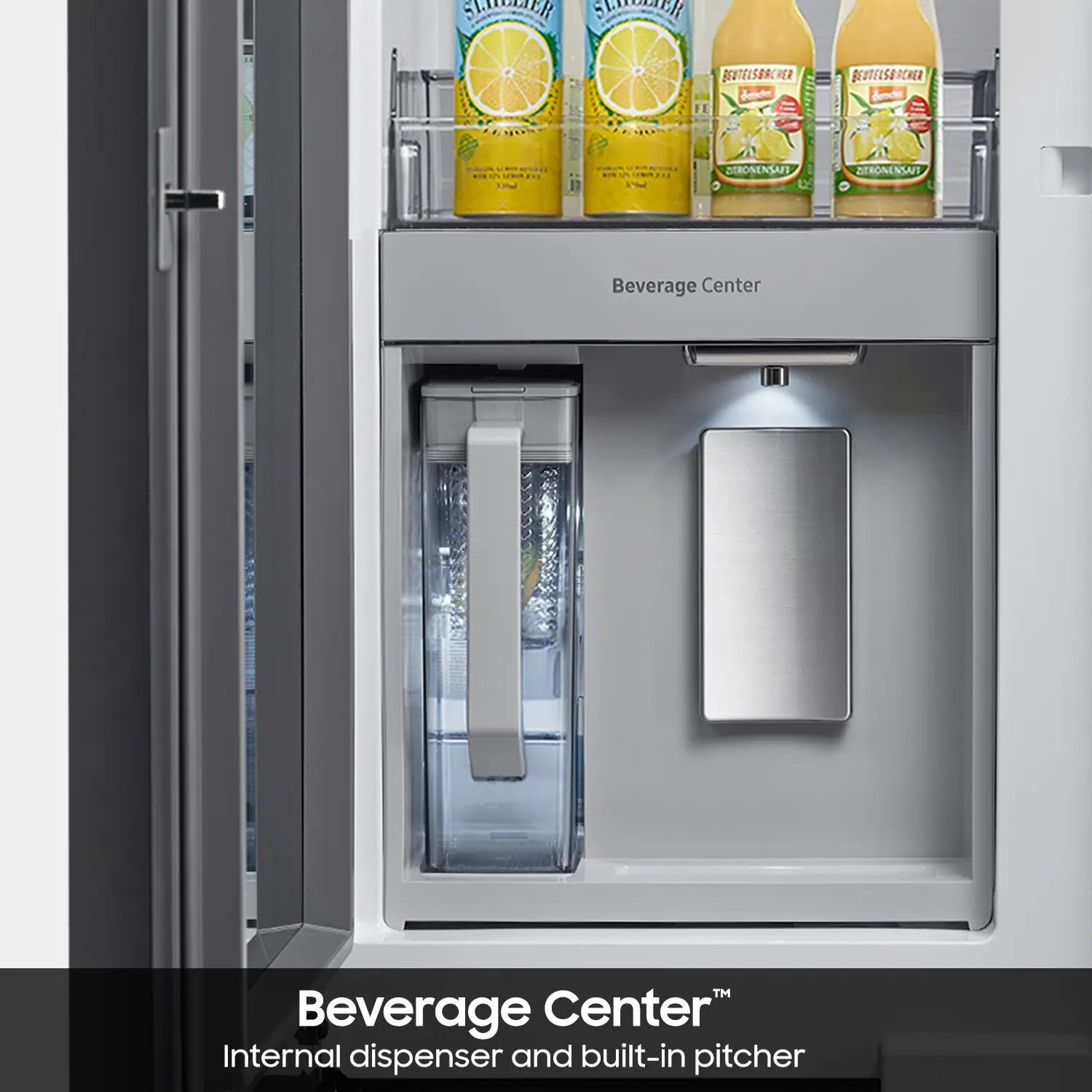 Bespoke AI Standard-Depth Family Hub 32" 29-Cu Ft 36-In Wide French Door Refrigerator with Dual Ice Maker and Door within Door ( Fingerprint Resistant Stainless Steel ) ENERGY STAR Certified