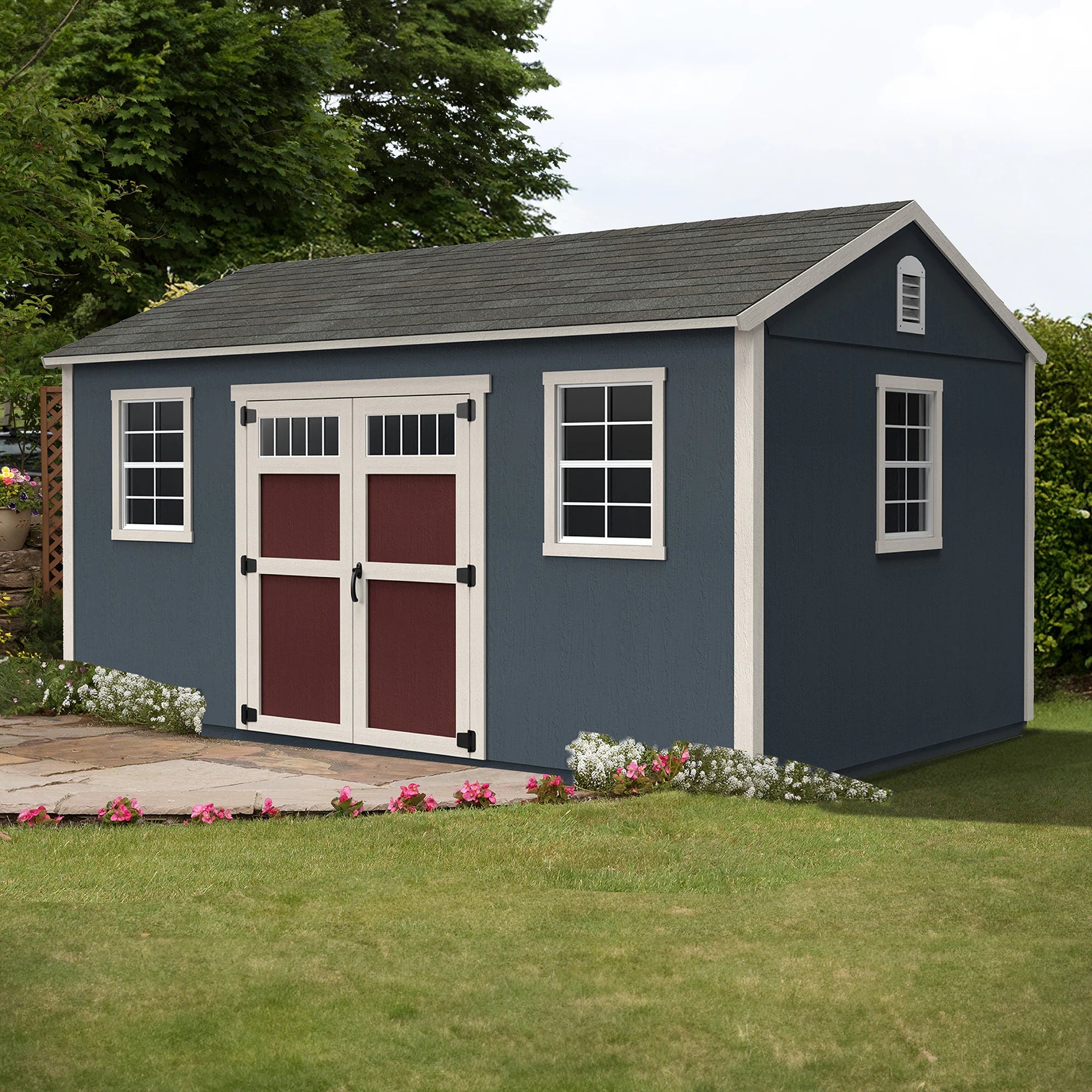 Lancaster 16-Ft X 10-Ft Wood Outdoor Storage Shed (Floor Included)