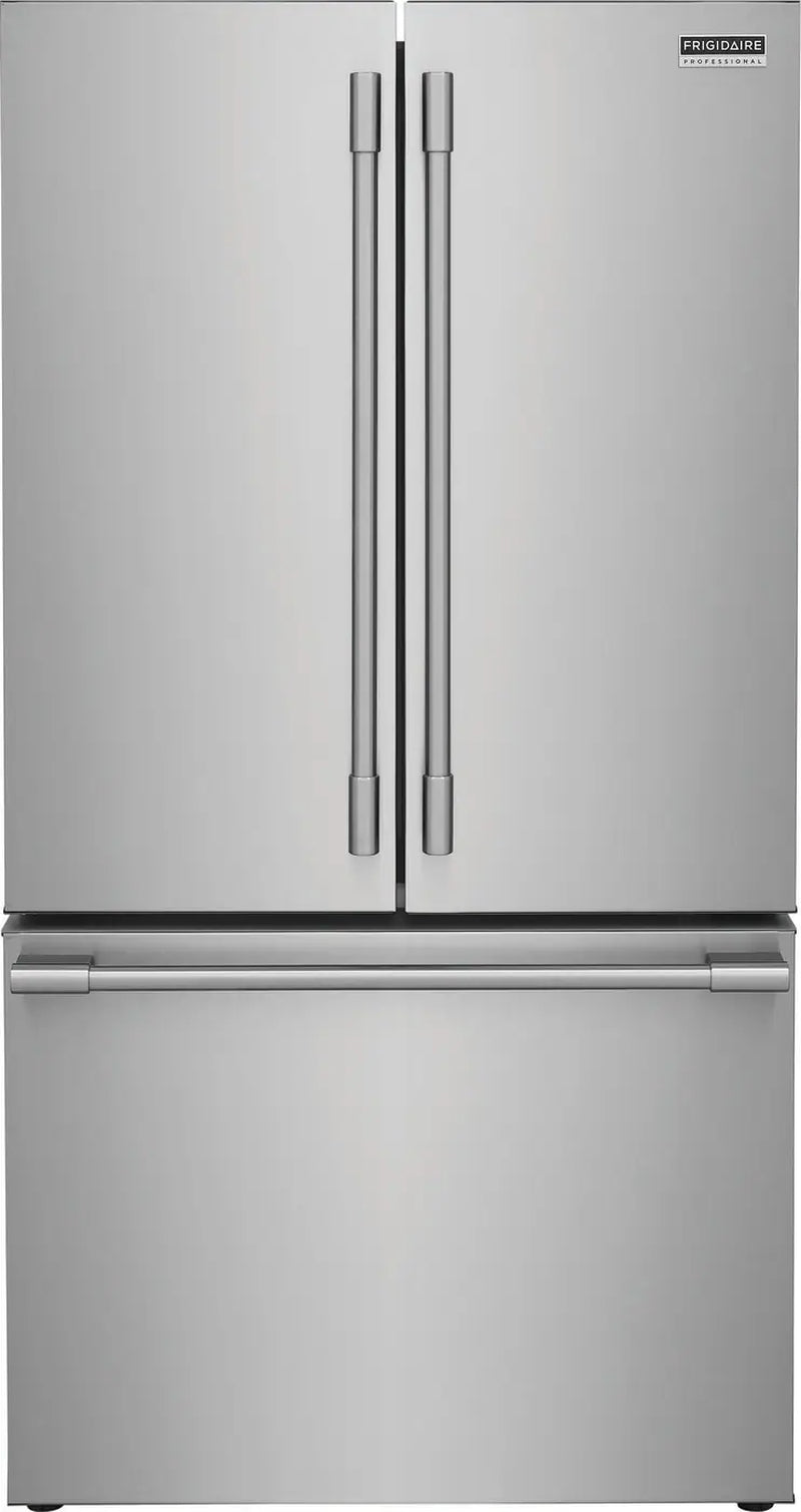 Professional Counter-Depth 23.3-Cu Ft 3 -Door 36-In Wide French Door Refrigerator with Ice Maker ( Smudge-Proof Stainless Steel ) ENERGY STAR Certified