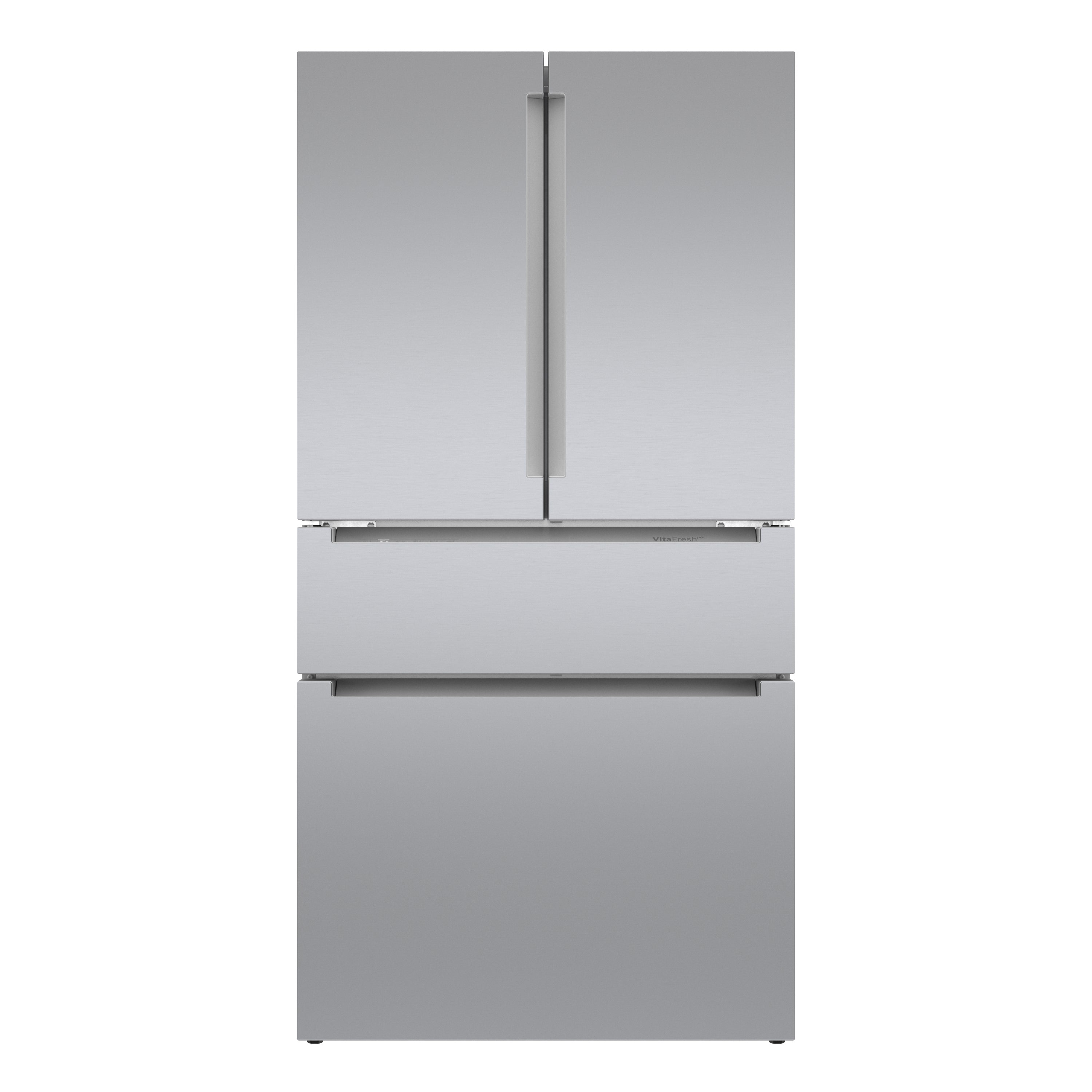 Counter-Depth 800 Series 21-Cu Ft 36-In Wide French Door Refrigerator with Ice Maker ( Stainless Steel ) ENERGY STAR Certified