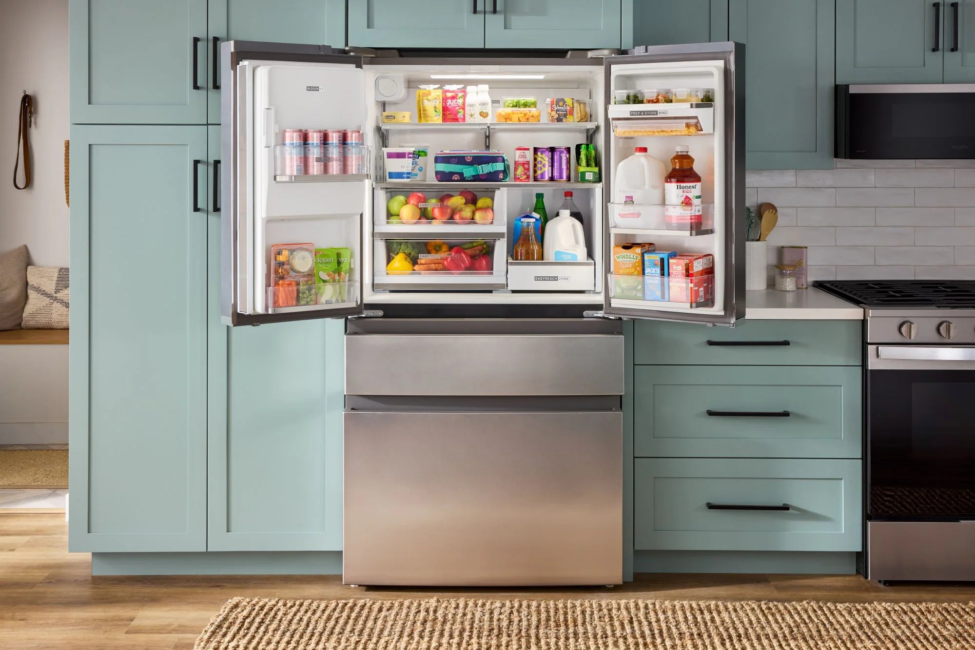Counter-Depth 22-Cu Ft 36-In Wide French Door Refrigerator with Dual Ice Maker ( Fingerprint-Resistant Stainless Finish ) ENERGY STAR Certified