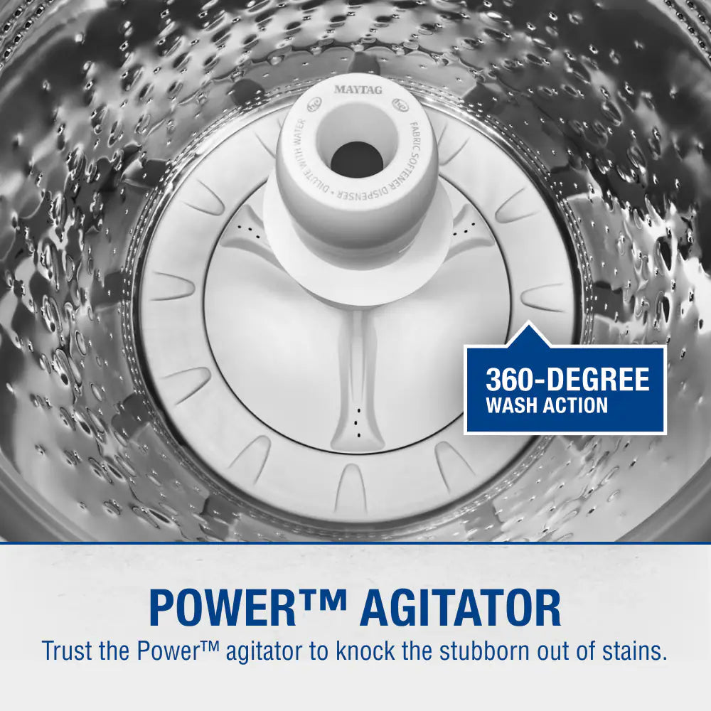 Deep Fill High Efficiency Agitator Large ( 4.5-Cu Ft ) Top-Load Washer ( White )