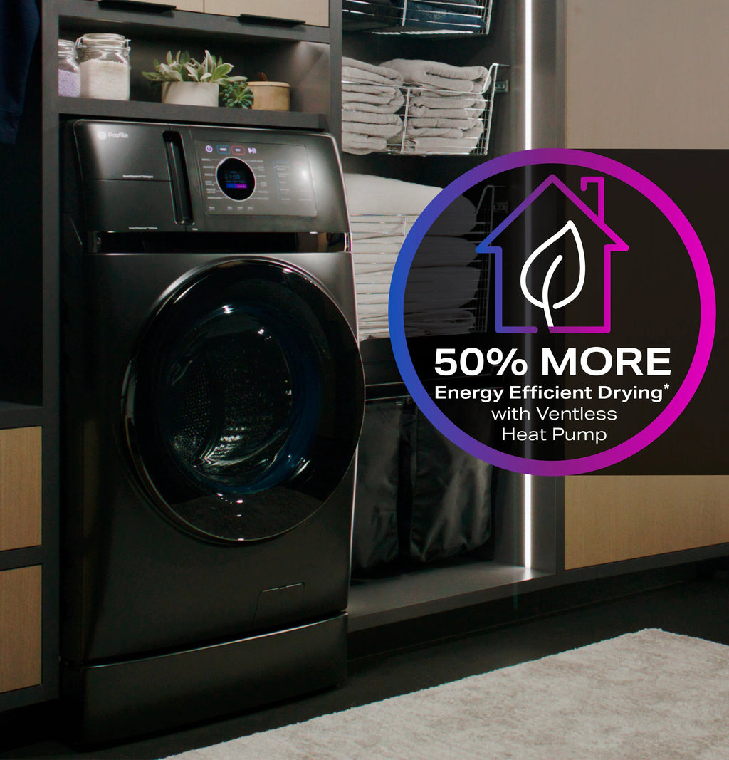 Profile Ultrafast Combo 4.8-Cu Ft Ventless All-In-One Washer Dryer Combo ( Carbon Graphite )