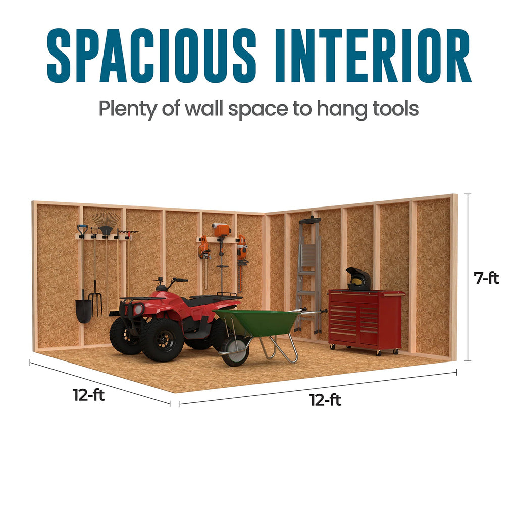 Lancaster 16-Ft X 10-Ft Wood Outdoor Storage Shed (Floor Included)