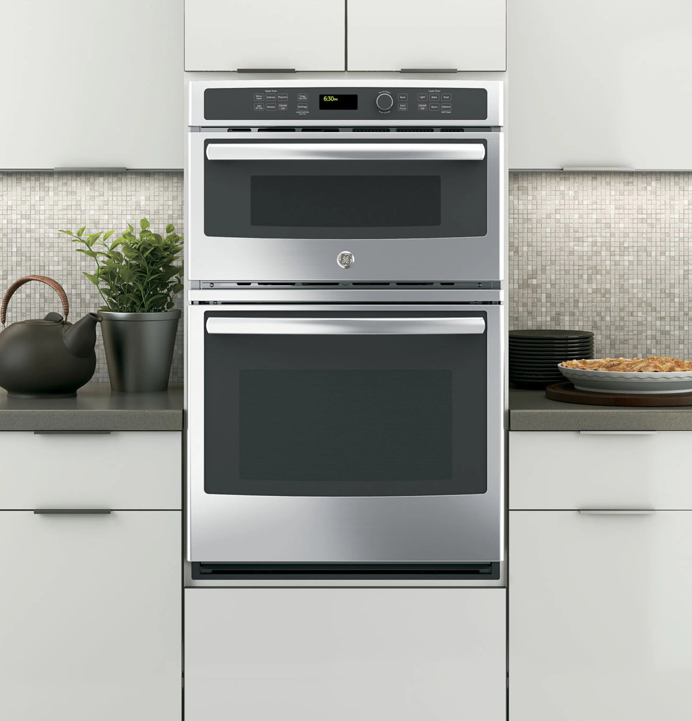 27 Inch Self-Cleaning Microwave Wall Oven Combo ( Stainless Steel )