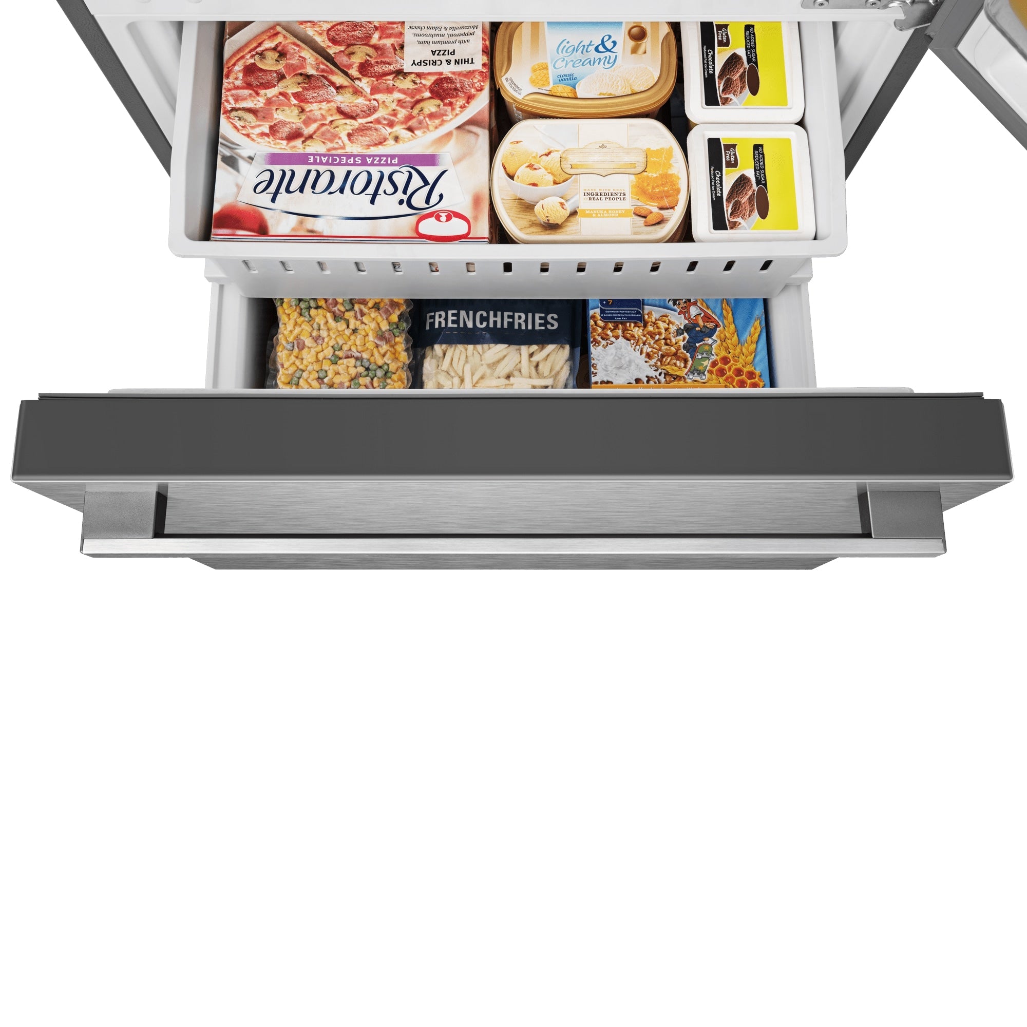 Purespace 17.2-Cu Ft Counter-Depth 32-In Wide Bottom-Freezer Refrigerator Fingerprint Resistant Stainless Steel ) ENERGY STAR Certified