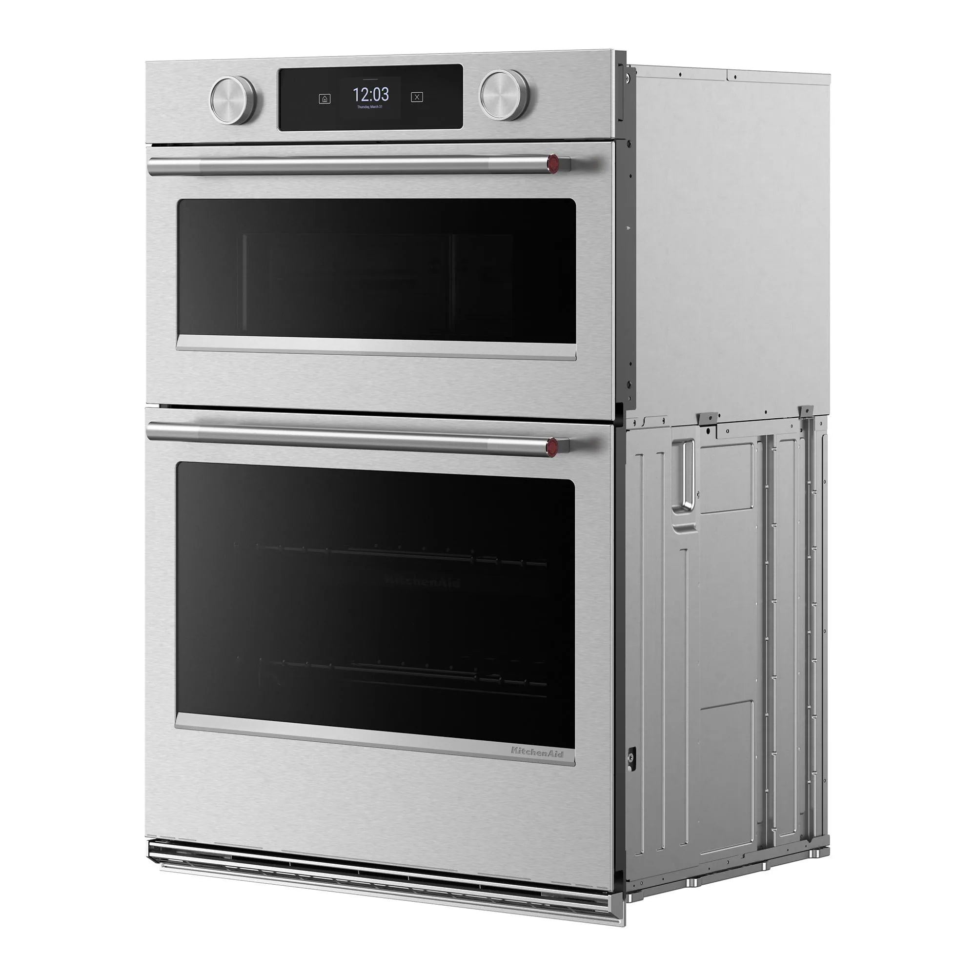 30 Inch Self + Steam Cleaning Air Fry Smart Compatible Microwave Wall Oven Combo ( Printshield Stainless )