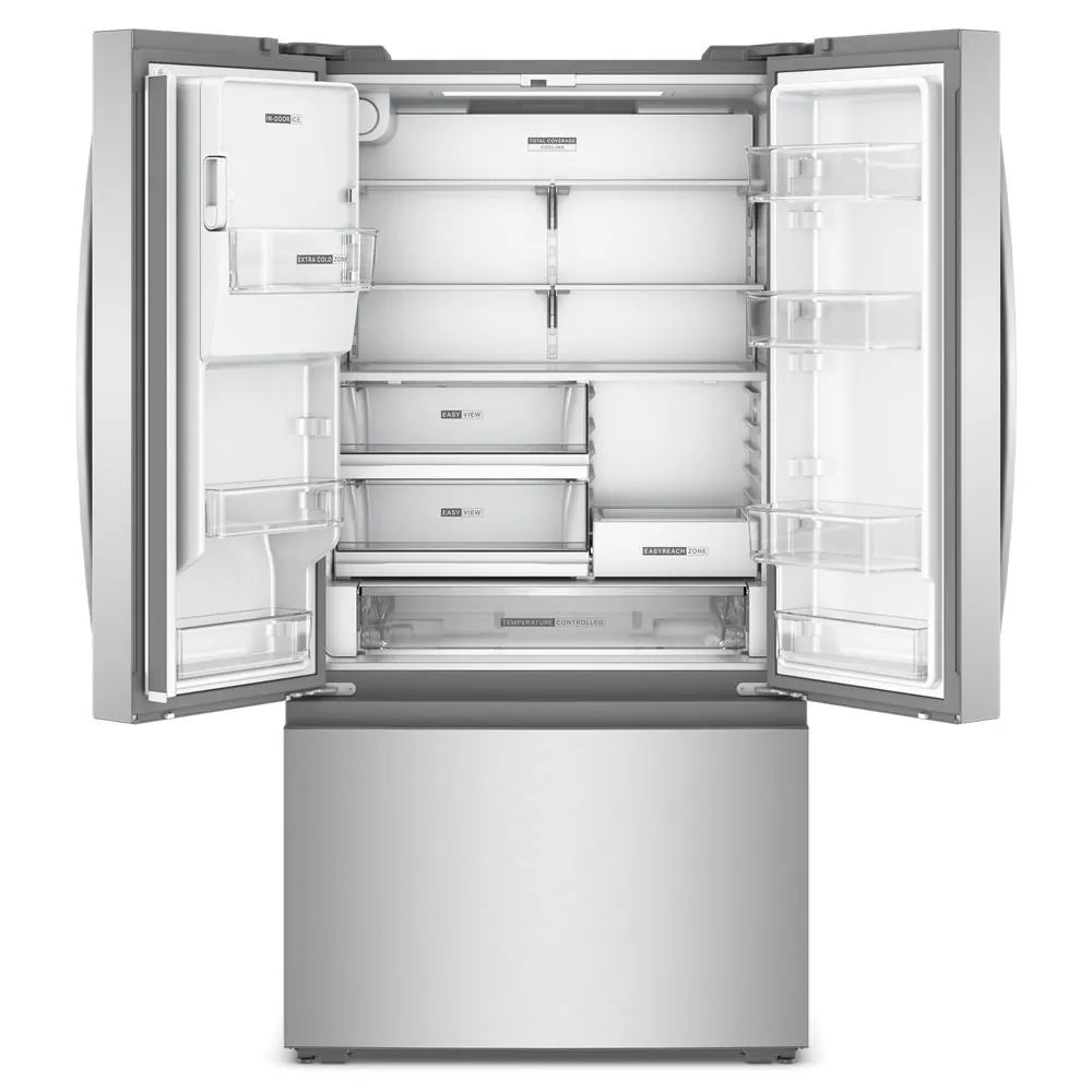 Counter-Depth 23.4-Cu Ft 36-In Wide French Door Refrigerator with Dual Ice Maker ( Fingerprint-Resistant Stainless Finish ) ENERGY STAR Certified