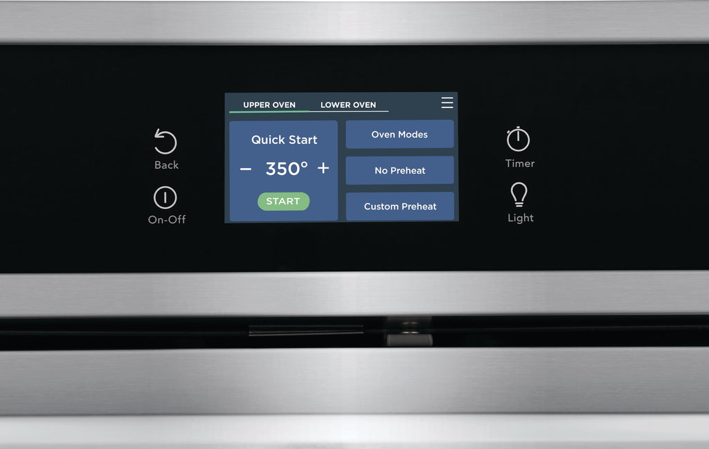 Gallery 27 Inch Double Electric Wall Oven with Air Fry Self + Steam Cleaning ( Fingerprint Resistant Stainless Steel )