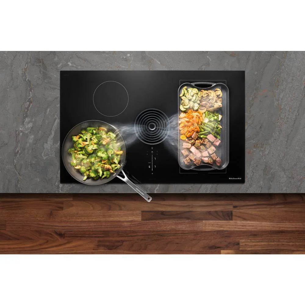 36-In 4 Burners Black Induction Cooktop