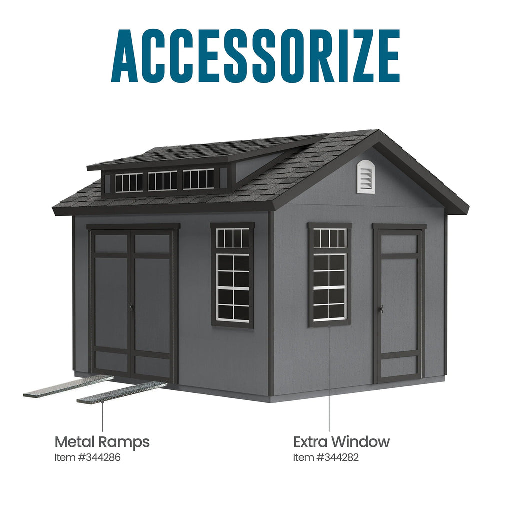 Summerhill 10-Ft X 12-Ft Wood Outdoor Storage Shed (Floor Included)