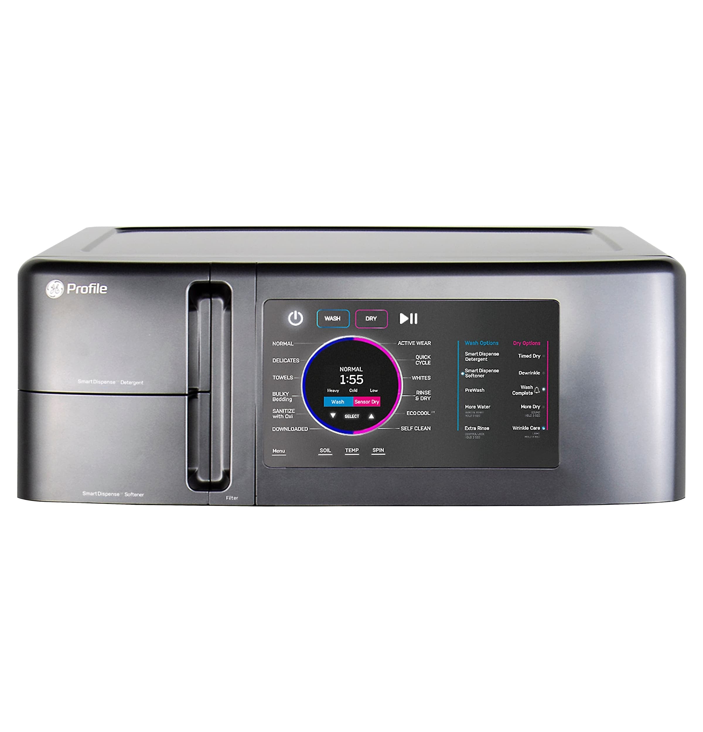 Profile Ultrafast Combo 4.8-Cu Ft Ventless All-In-One Washer Dryer Combo ( Carbon Graphite )