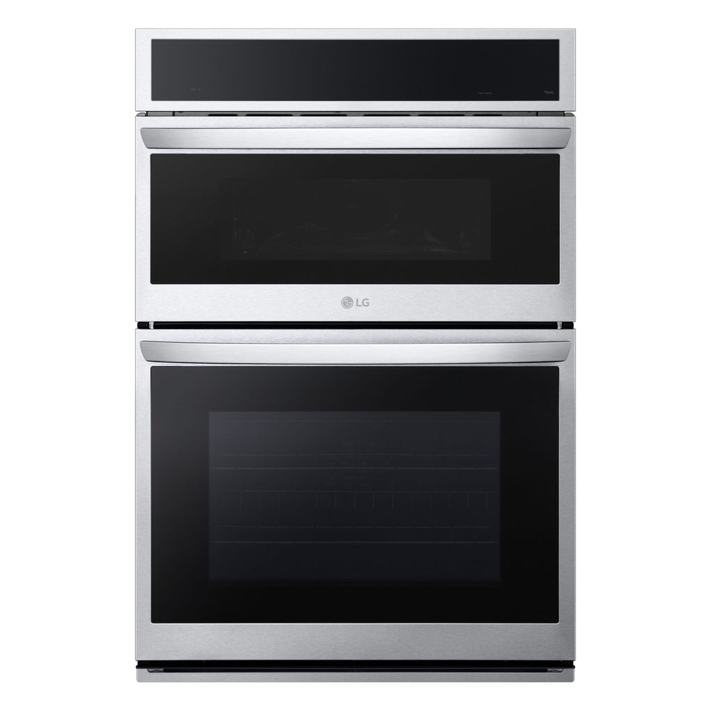 30 Inch Self-Cleaning Air Fry Smart Compatible Microwave Wall Oven Combo ( Printproof Stainless Steel )