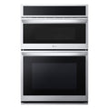 30 Inch Self-Cleaning Air Fry Smart Compatible Microwave Wall Oven Combo ( Printproof Stainless Steel )