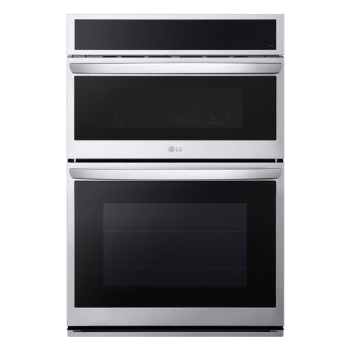 30 Inch Self-Cleaning Air Fry Smart Compatible Microwave Wall Oven Combo ( Printproof Stainless Steel )