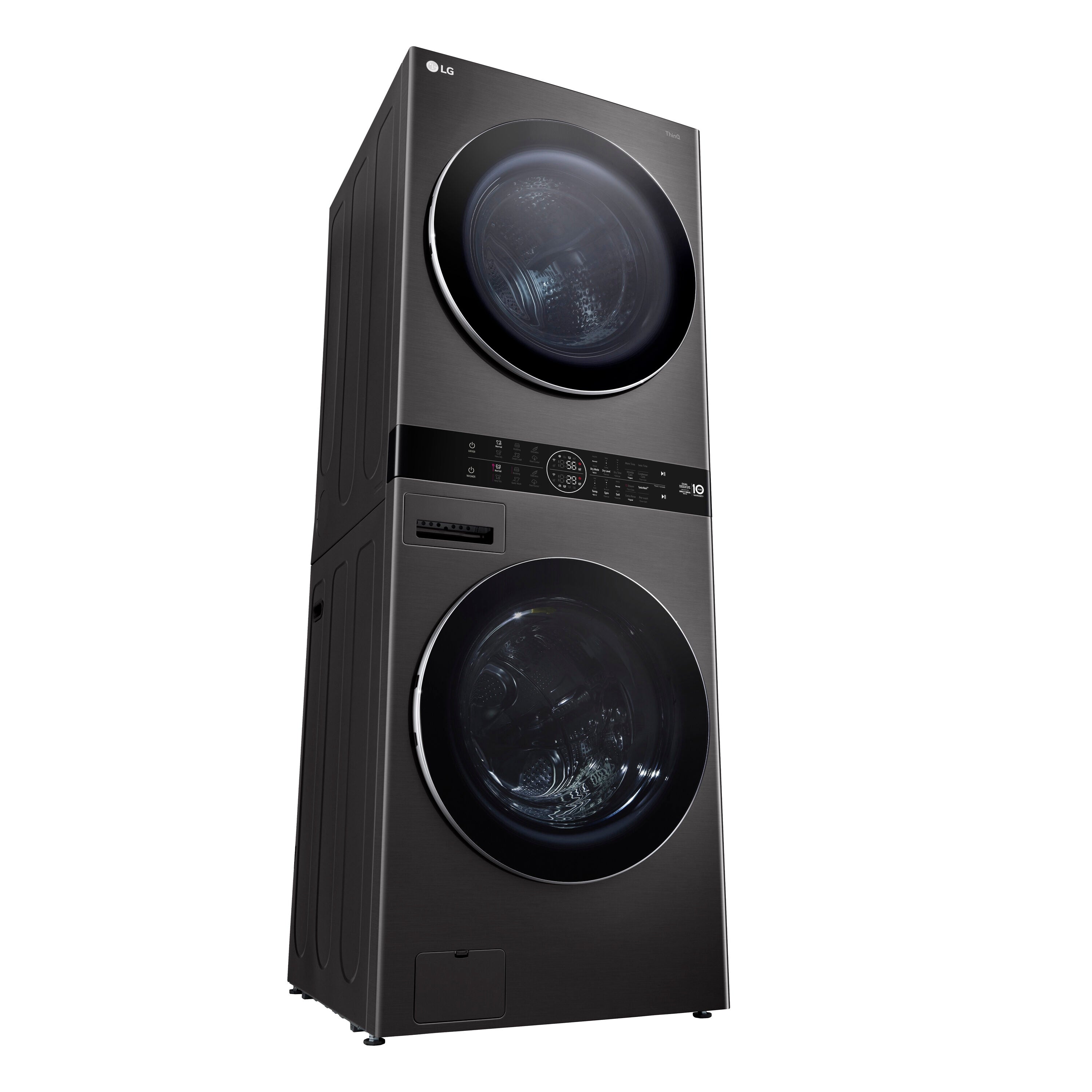 Ventless Heat Pump Washtower 5-Cu Ft Front Load Washer and 7.8-Cu Ft Electric Dryer Stacked Laundry Center ( Black Steel )
