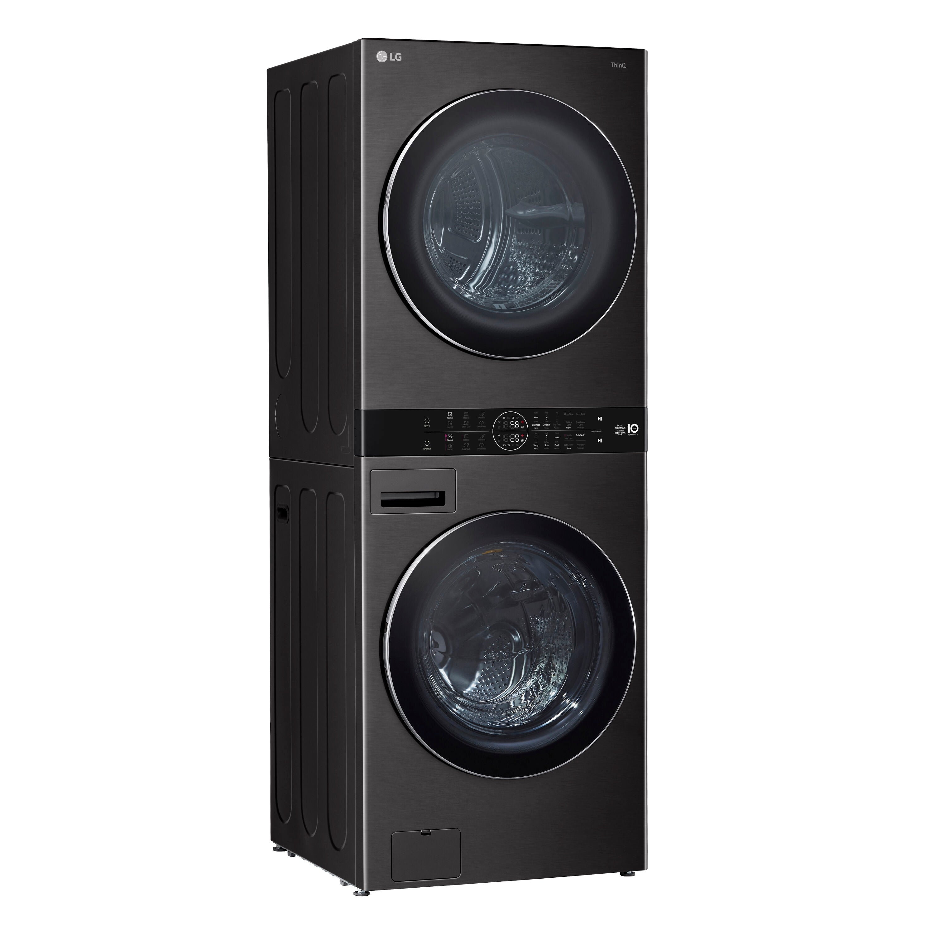 Ventless Heat Pump Washtower 5-Cu Ft Front Load Washer and 7.8-Cu Ft Electric Dryer Stacked Laundry Center ( Black Steel )