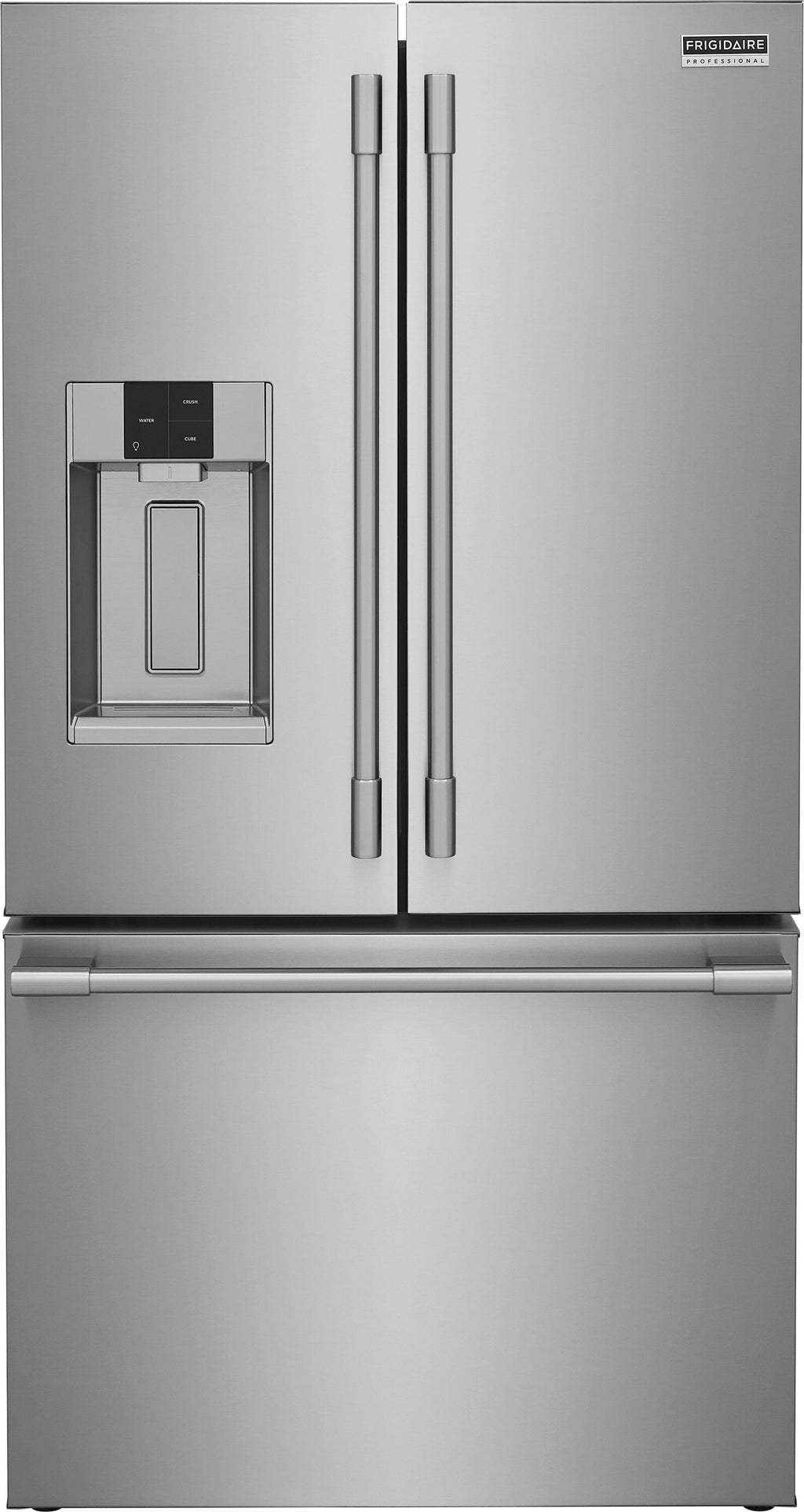 Professional Counter-Depth 22.6-Cu Ft 3 -Door 36-In Wide French Door Refrigerator with Dual Ice Maker ( Smudge-Proof Stainless Steel ) ENERGY STAR Certified