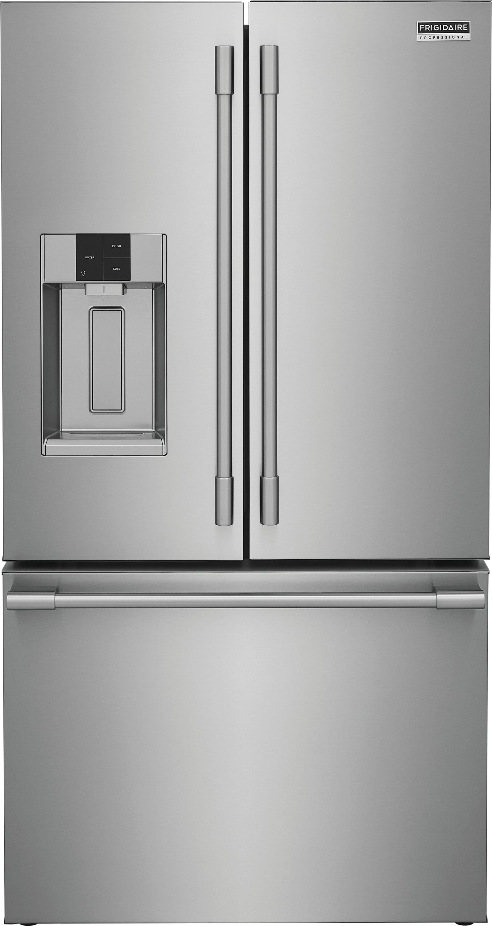 Professional Counter-Depth 22.6-Cu Ft 3 -Door 36-In Wide French Door Refrigerator with Dual Ice Maker ( Smudge-Proof Stainless Steel ) ENERGY STAR Certified