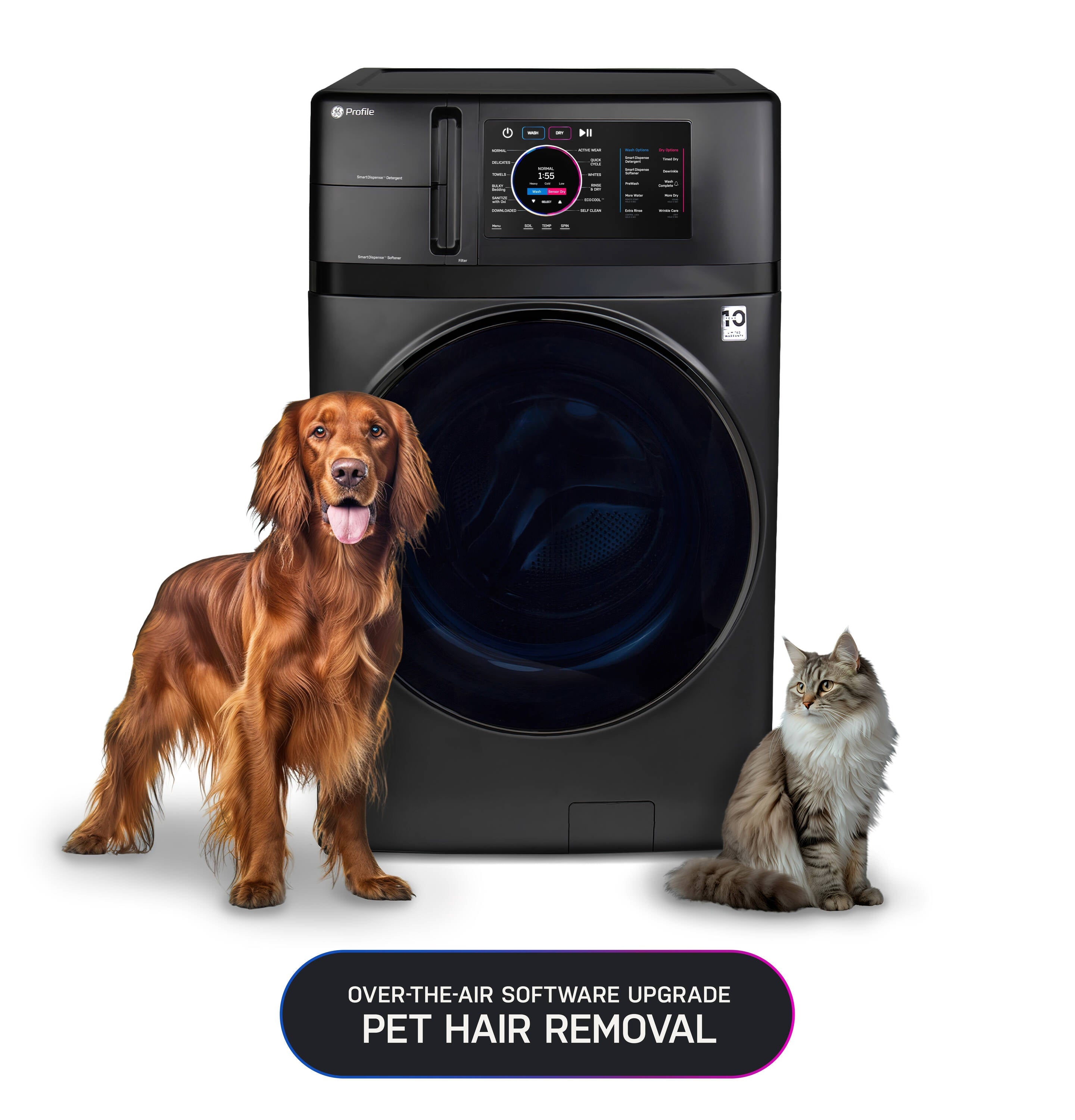 Profile Ultrafast Combo 4.8-Cu Ft Ventless All-In-One Washer Dryer Combo ( Carbon Graphite )