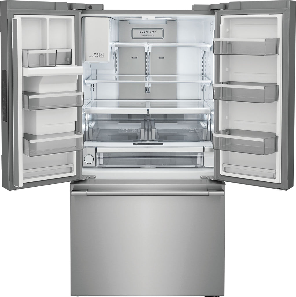 Professional Counter-Depth 22.6-Cu Ft 3 -Door 36-In Wide French Door Refrigerator with Dual Ice Maker ( Smudge-Proof Stainless Steel ) ENERGY STAR Certified