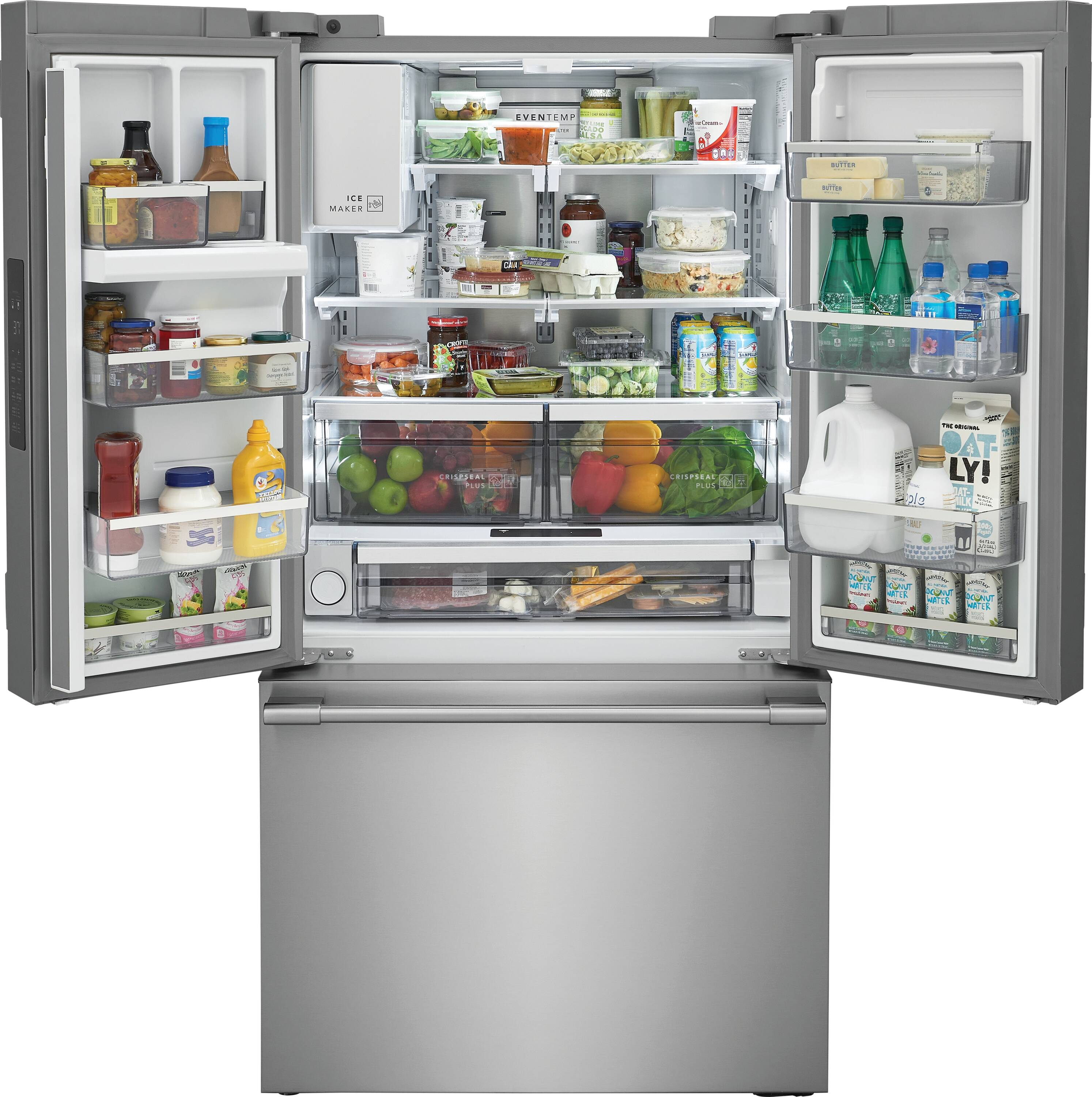Professional Counter-Depth 22.6-Cu Ft 3 -Door 36-In Wide French Door Refrigerator with Dual Ice Maker ( Smudge-Proof Stainless Steel ) ENERGY STAR Certified