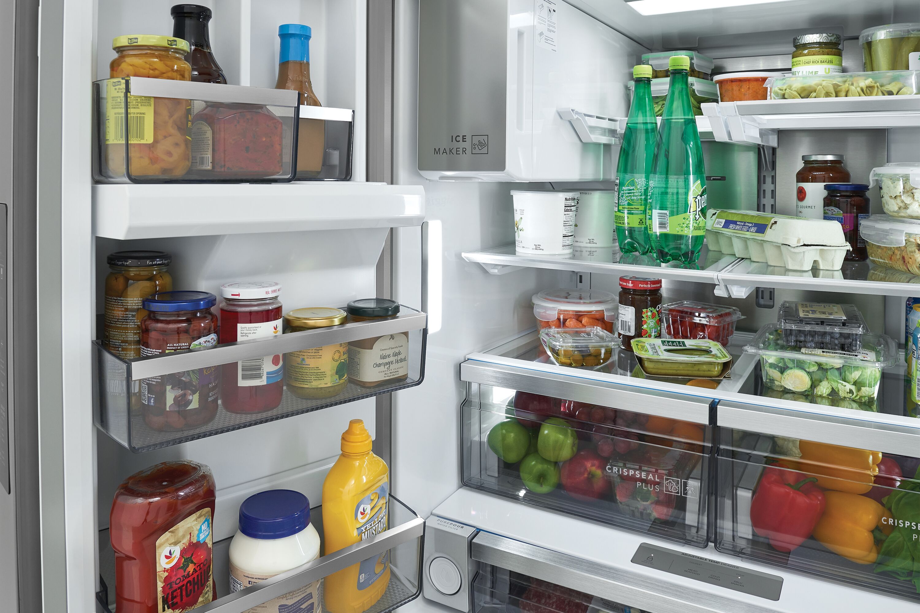 Professional Counter-Depth 22.6-Cu Ft 3 -Door 36-In Wide French Door Refrigerator with Dual Ice Maker ( Smudge-Proof Stainless Steel ) ENERGY STAR Certified