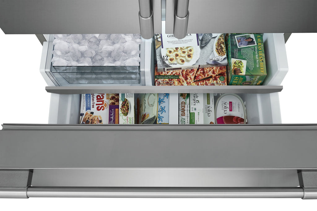 Professional Counter-Depth 23.3-Cu Ft 3 -Door 36-In Wide French Door Refrigerator with Ice Maker ( Smudge-Proof Stainless Steel ) ENERGY STAR Certified