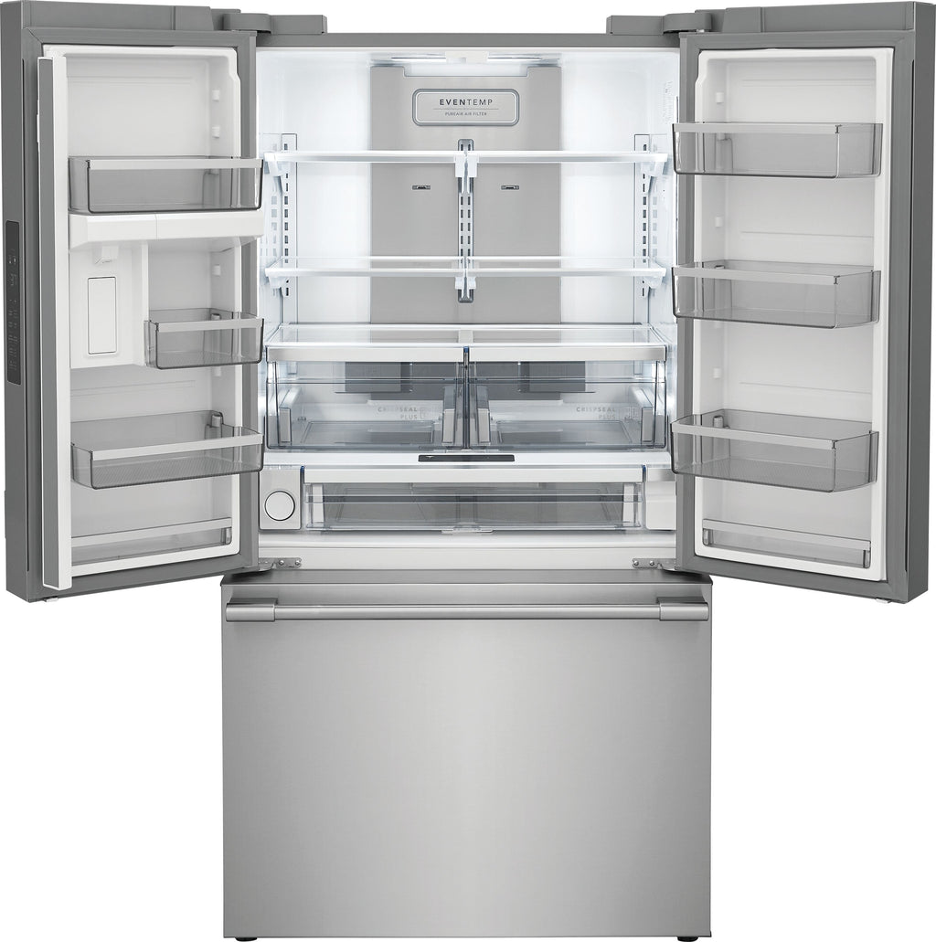 Professional Counter-Depth 23.3-Cu Ft 3 -Door 36-In Wide French Door Refrigerator with Ice Maker ( Smudge-Proof Stainless Steel ) ENERGY STAR Certified