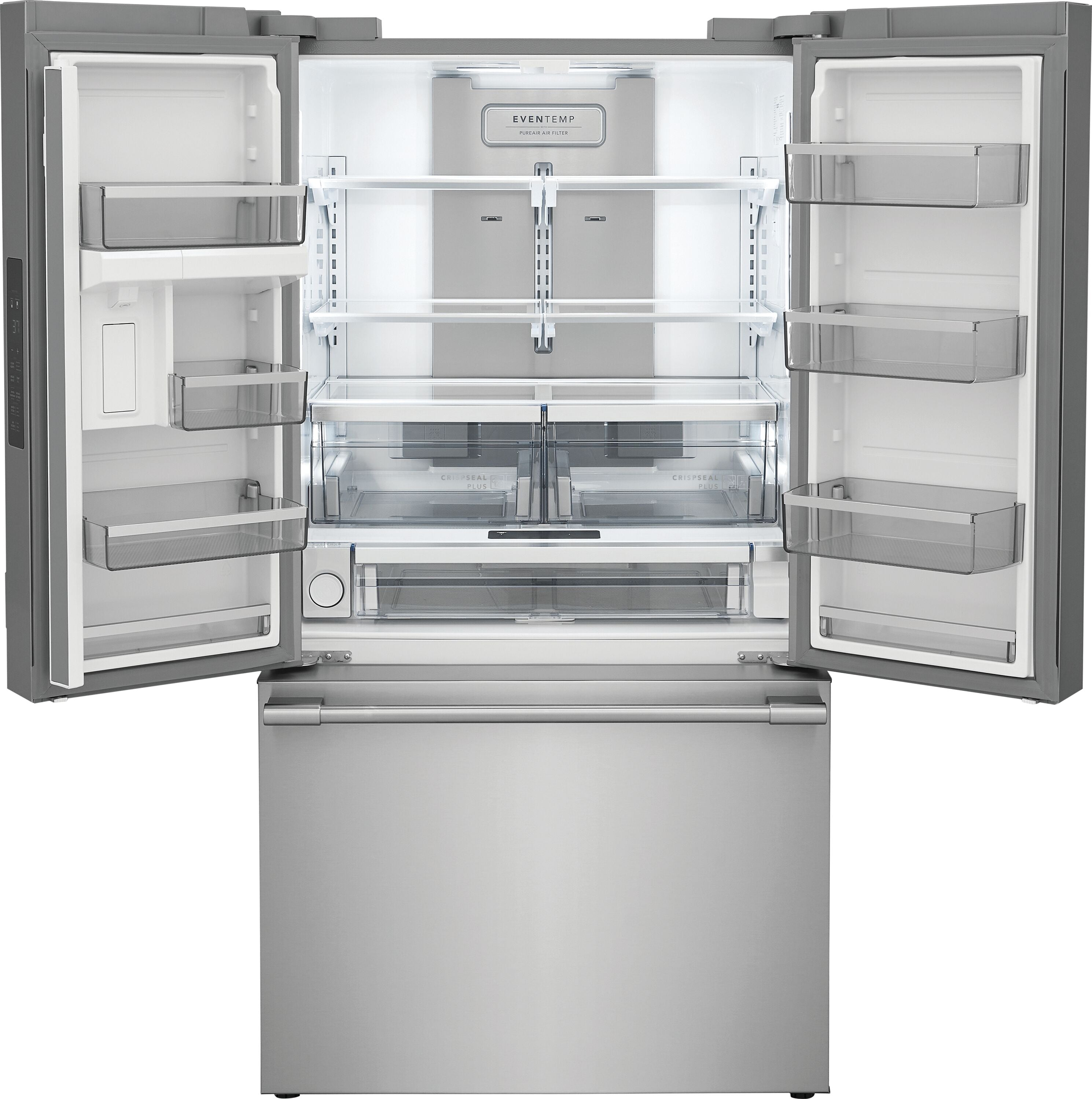 Professional Counter-Depth 23.3-Cu Ft 3 -Door 36-In Wide French Door Refrigerator with Ice Maker ( Smudge-Proof Stainless Steel ) ENERGY STAR Certified