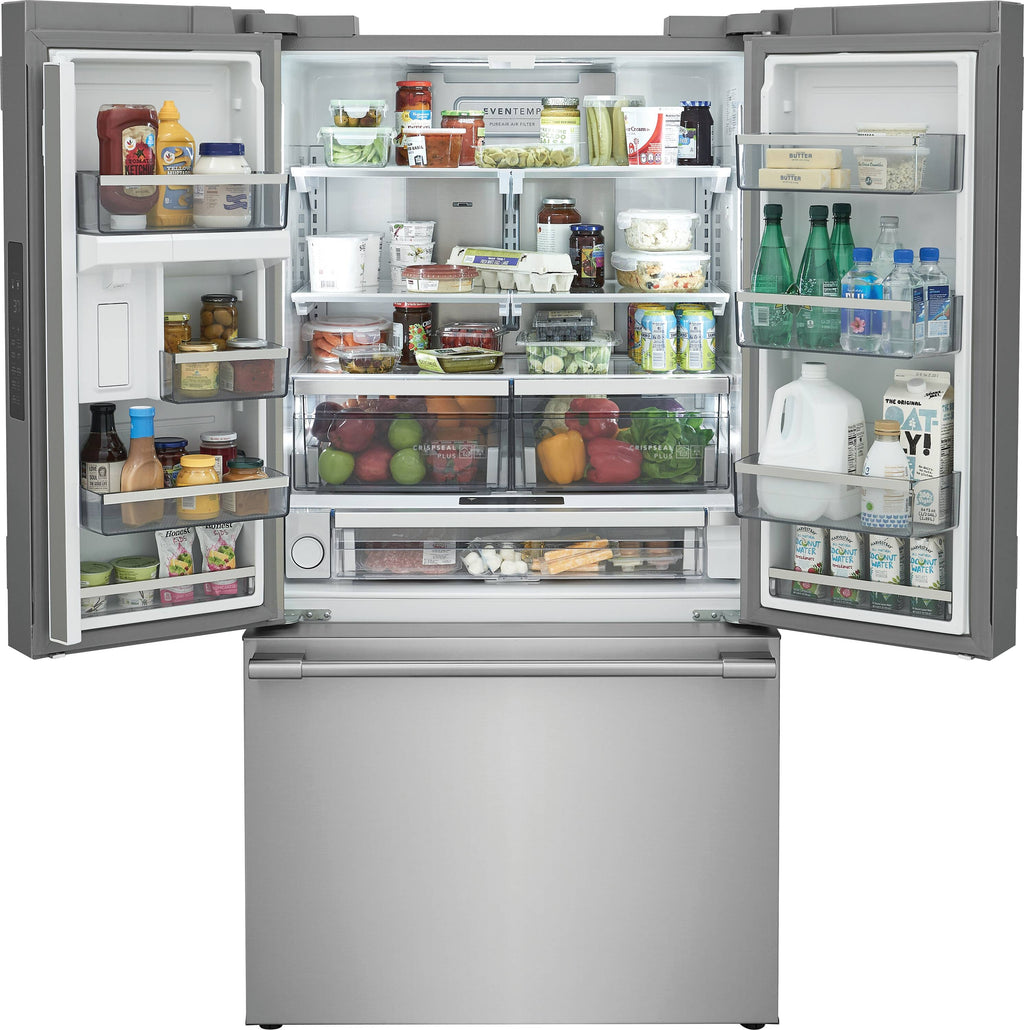 Professional Counter-Depth 23.3-Cu Ft 3 -Door 36-In Wide French Door Refrigerator with Ice Maker ( Smudge-Proof Stainless Steel ) ENERGY STAR Certified