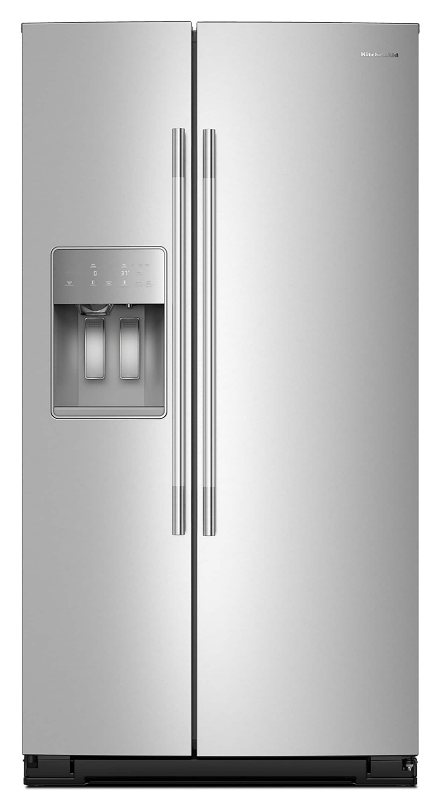 28.7-Cu Ft Standard-Depth 36-In Wide Side-By-Side Refrigerator with Ice Maker ,Water and Ice Dispenser ( Fingerprint Resistant Stainless Steel ) ENERGY STAR Certified