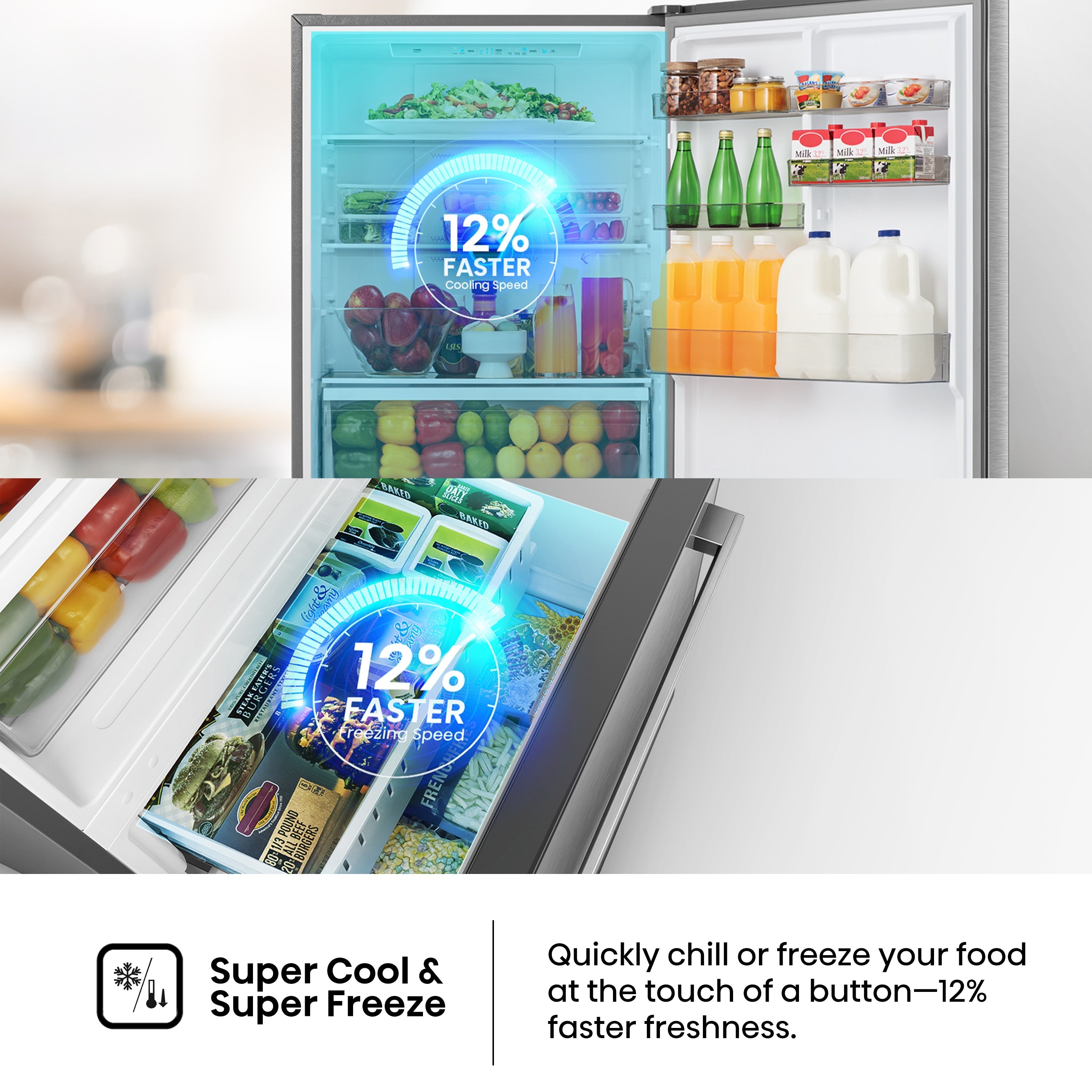 Purespace 17.2-Cu Ft Counter-Depth 32-In Wide Bottom-Freezer Refrigerator Fingerprint Resistant Stainless Steel ) ENERGY STAR Certified
