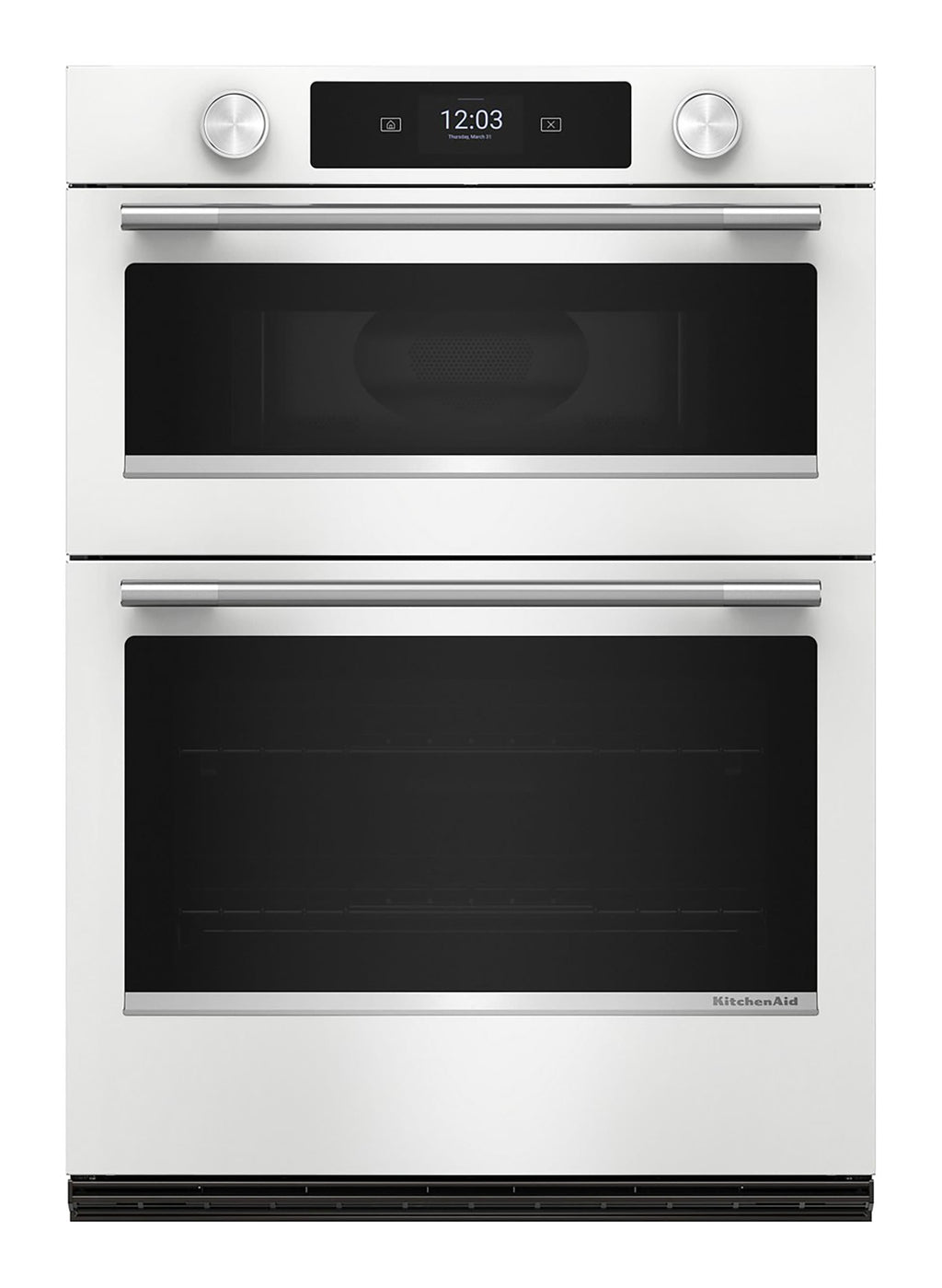 30 Inch Self + Steam Cleaning Air Fry Smart Compatible Microwave Wall Oven Combo ( Printshield Stainless )