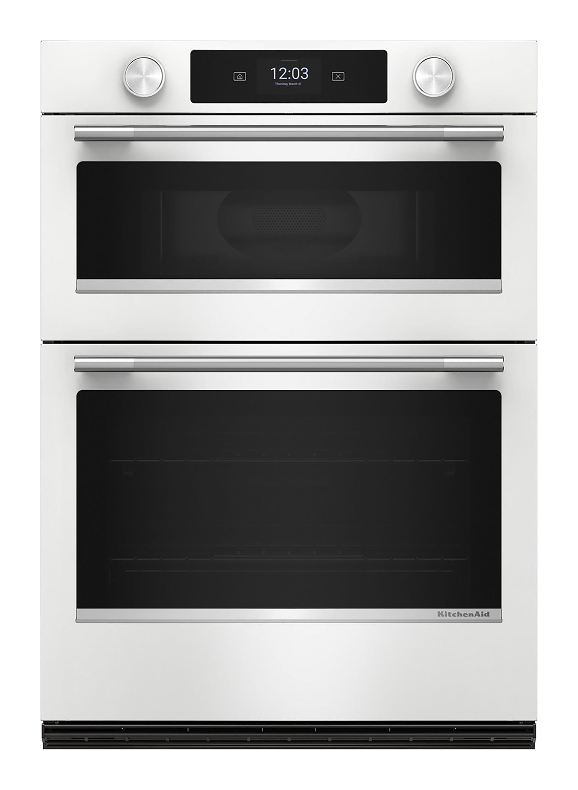 30 Inch Self + Steam Cleaning Air Fry Smart Compatible Microwave Wall Oven Combo ( Printshield Stainless )