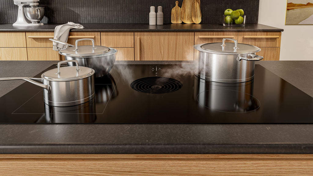 36-In 4 Burners Black Induction Cooktop