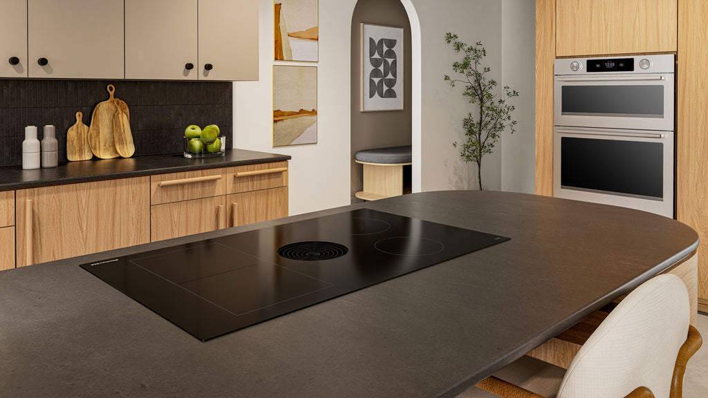 36-In 4 Burners Black Induction Cooktop