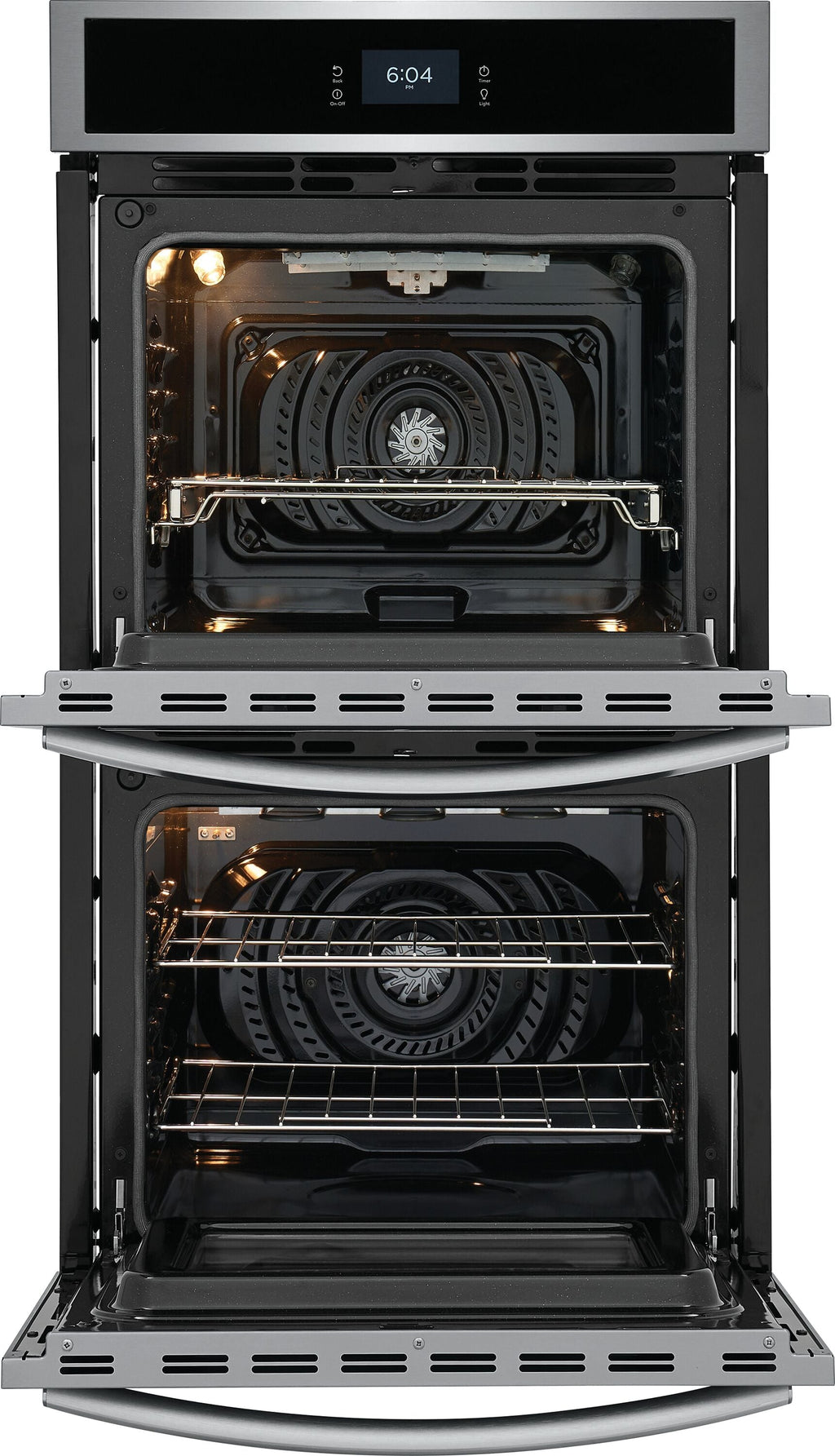 Gallery 27 Inch Double Electric Wall Oven with Air Fry Self + Steam Cleaning ( Fingerprint Resistant Stainless Steel )