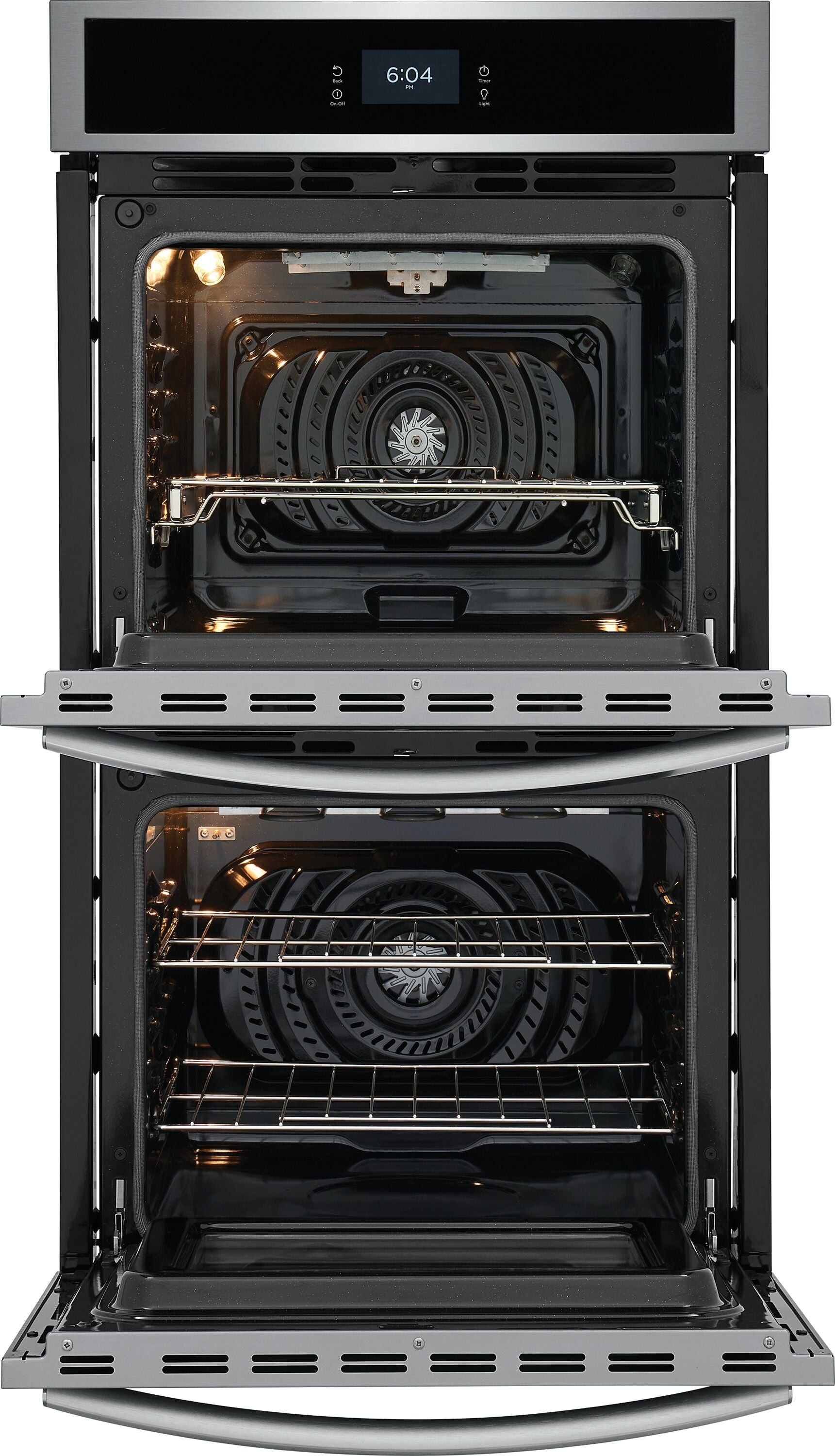 Gallery 27 Inch Double Electric Wall Oven with Air Fry Self + Steam Cleaning ( Fingerprint Resistant Stainless Steel )