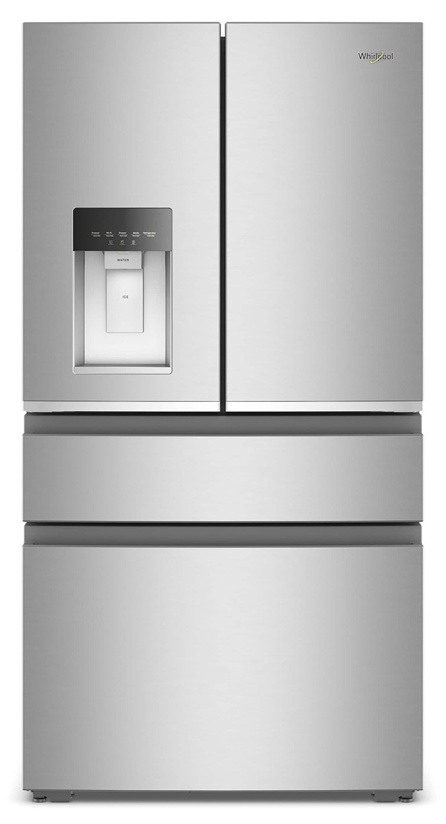 Counter-Depth Wide True Counter Depth 21.86-Cu Ft 36-In Wide French Door Refrigerator with Ice Maker ( Fingerprint-Resistant Stainless Finish ) ENERGY STAR Certified