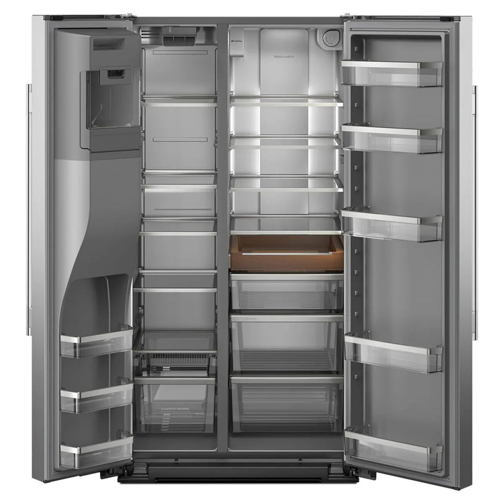 28.7-Cu Ft Standard-Depth 36-In Wide Side-By-Side Refrigerator with Ice Maker ,Water and Ice Dispenser ( Fingerprint Resistant Stainless Steel ) ENERGY STAR Certified