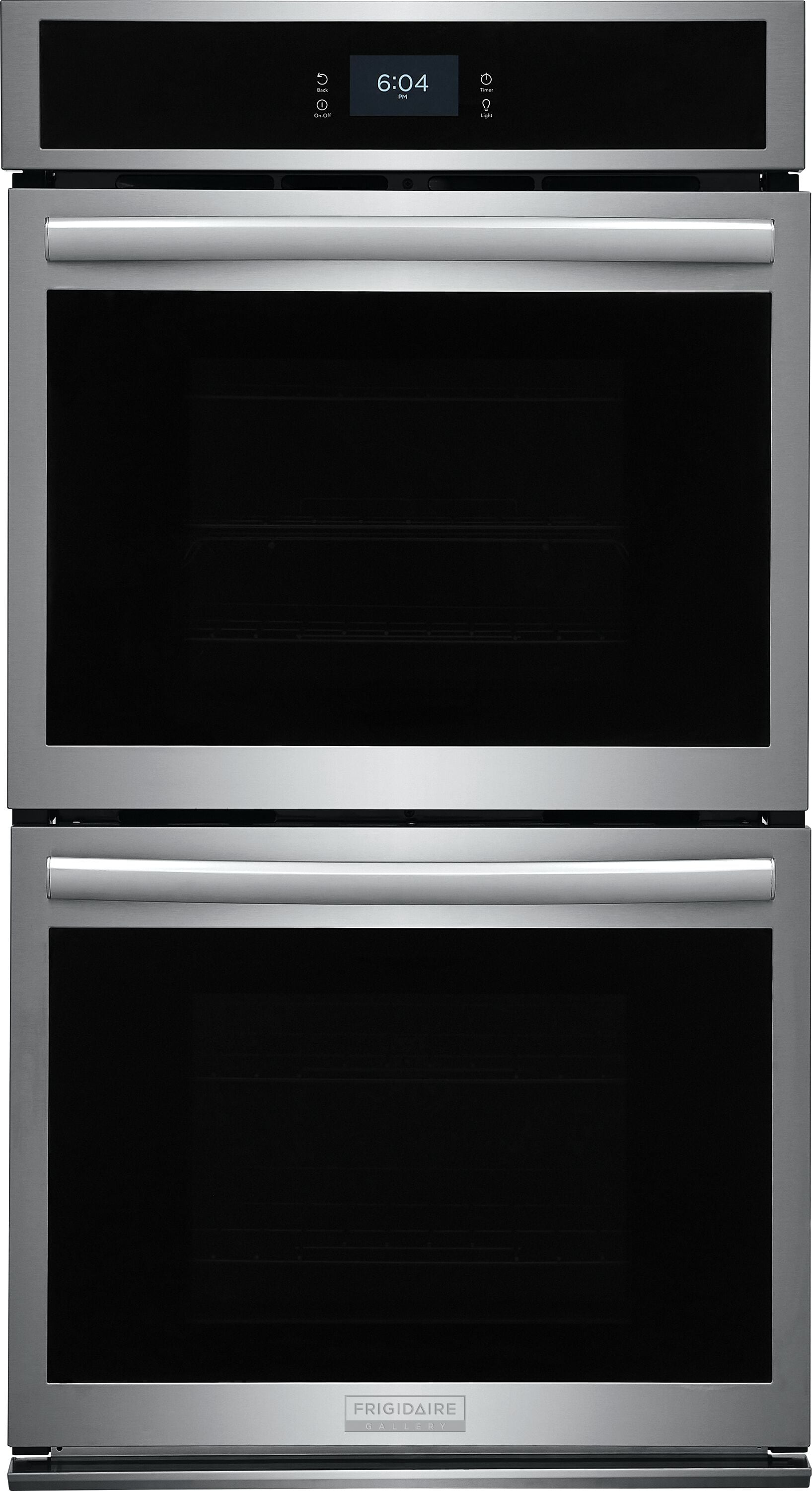 Gallery 27 Inch Double Electric Wall Oven with Air Fry Self + Steam Cleaning ( Fingerprint Resistant Stainless Steel )