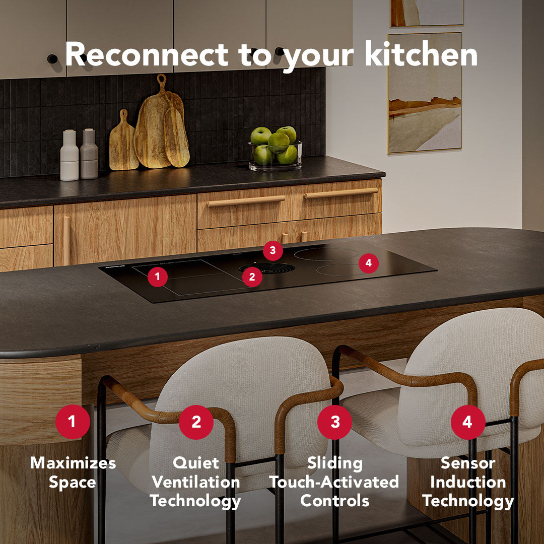 36-In 4 Burners Black Induction Cooktop