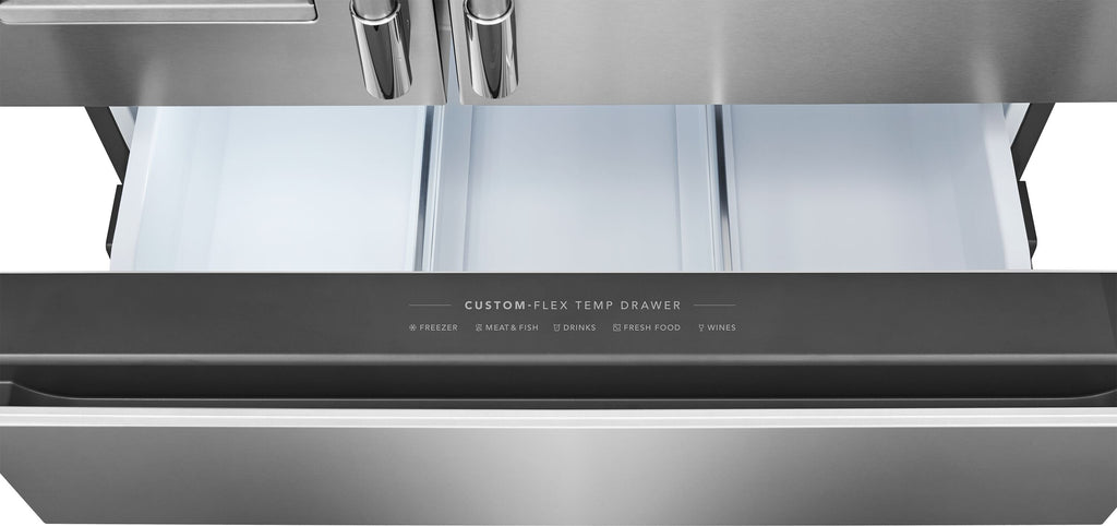 Professional Counter-Depth Professional 21.4-Cu Ft 36-In Wide French Door Refrigerator with Dual Ice Maker ( Smudge Proof Stainless Steel ) ENERGY STAR Certified