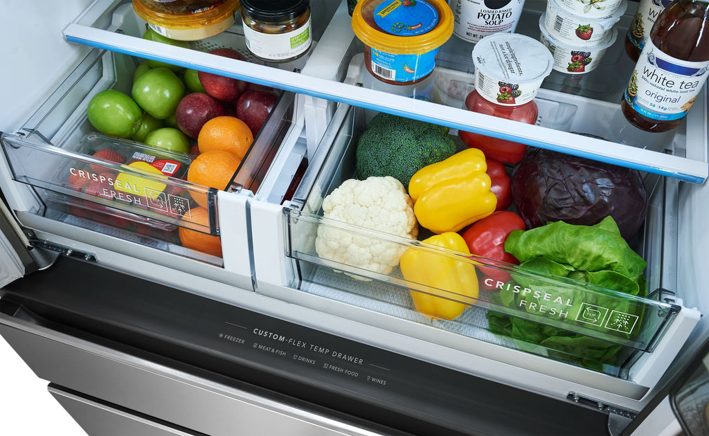 Professional Counter-Depth Professional 21.4-Cu Ft 36-In Wide French Door Refrigerator with Dual Ice Maker ( Smudge Proof Stainless Steel ) ENERGY STAR Certified