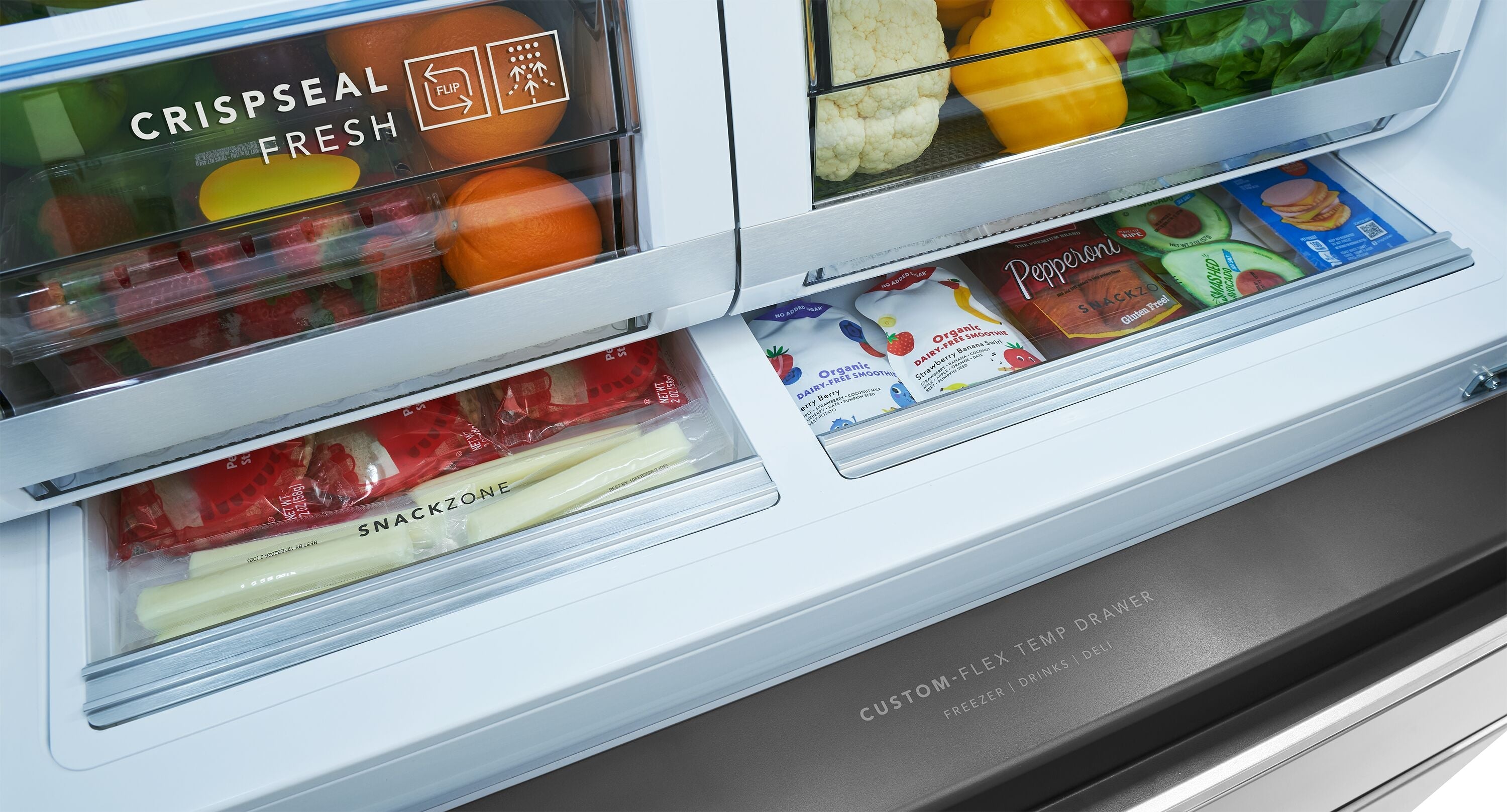 Professional Counter-Depth Professional 21.4-Cu Ft 36-In Wide French Door Refrigerator with Dual Ice Maker ( Smudge Proof Stainless Steel ) ENERGY STAR Certified
