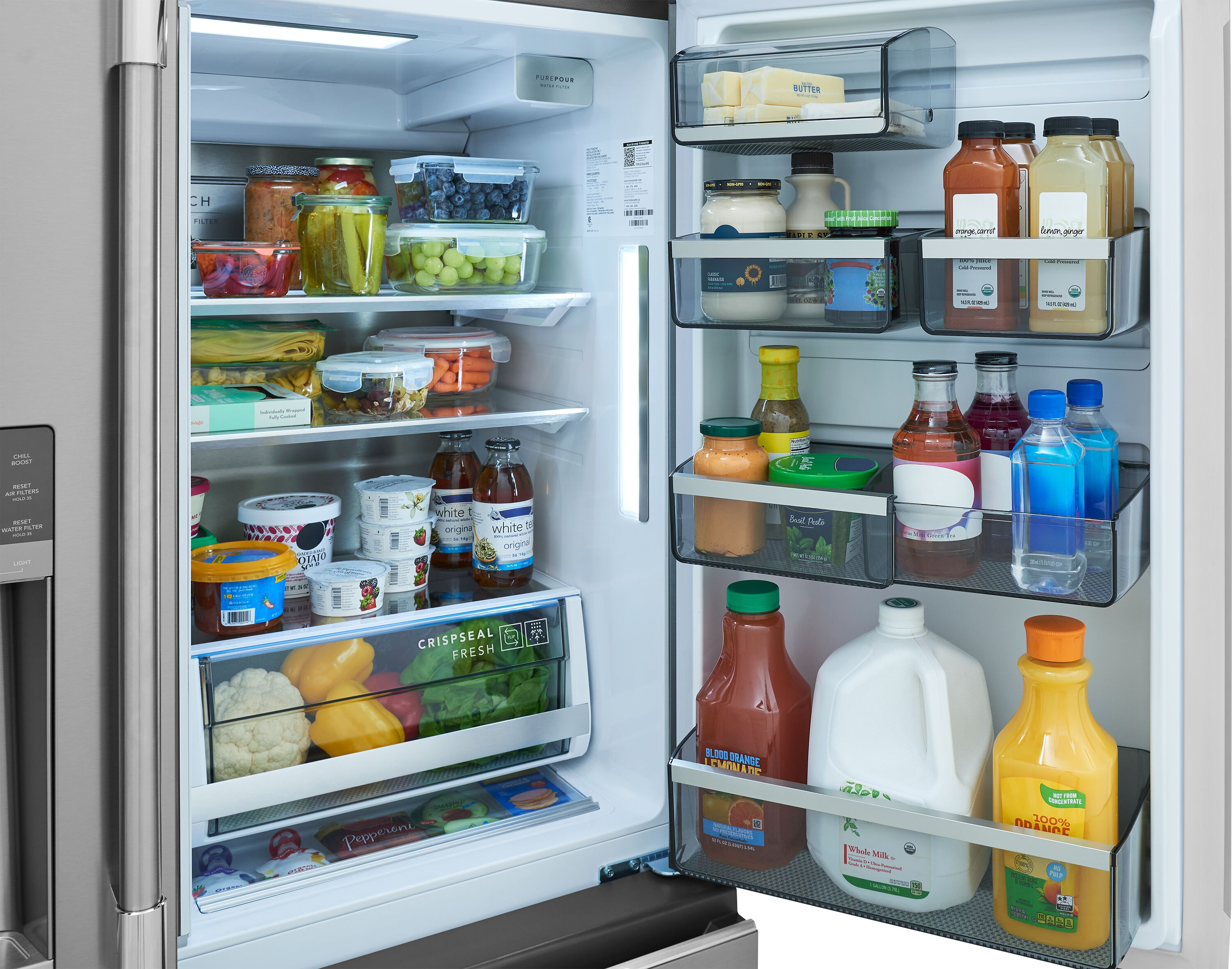 Professional Counter-Depth Professional 21.4-Cu Ft 36-In Wide French Door Refrigerator with Dual Ice Maker ( Smudge Proof Stainless Steel ) ENERGY STAR Certified
