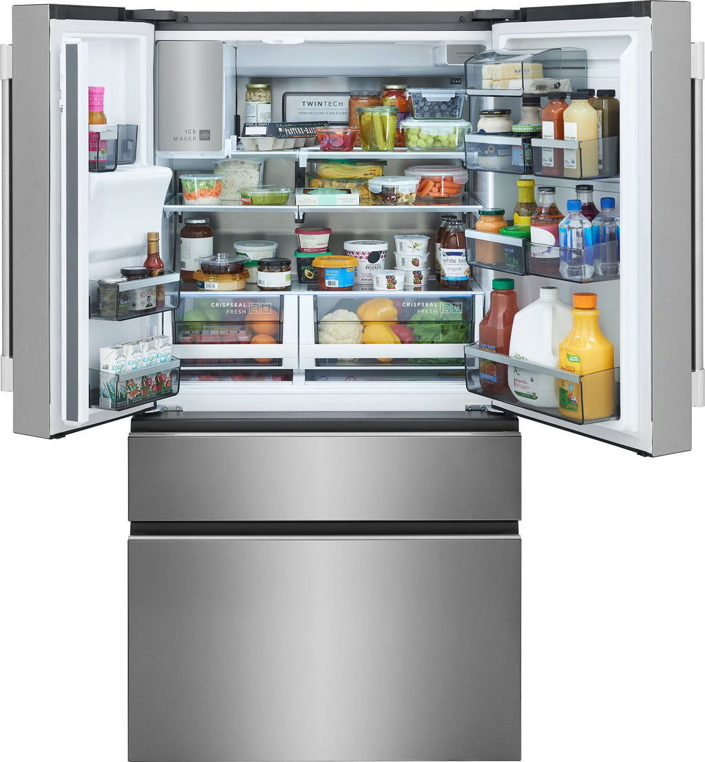Professional Counter-Depth Professional 21.4-Cu Ft 36-In Wide French Door Refrigerator with Dual Ice Maker ( Smudge Proof Stainless Steel ) ENERGY STAR Certified